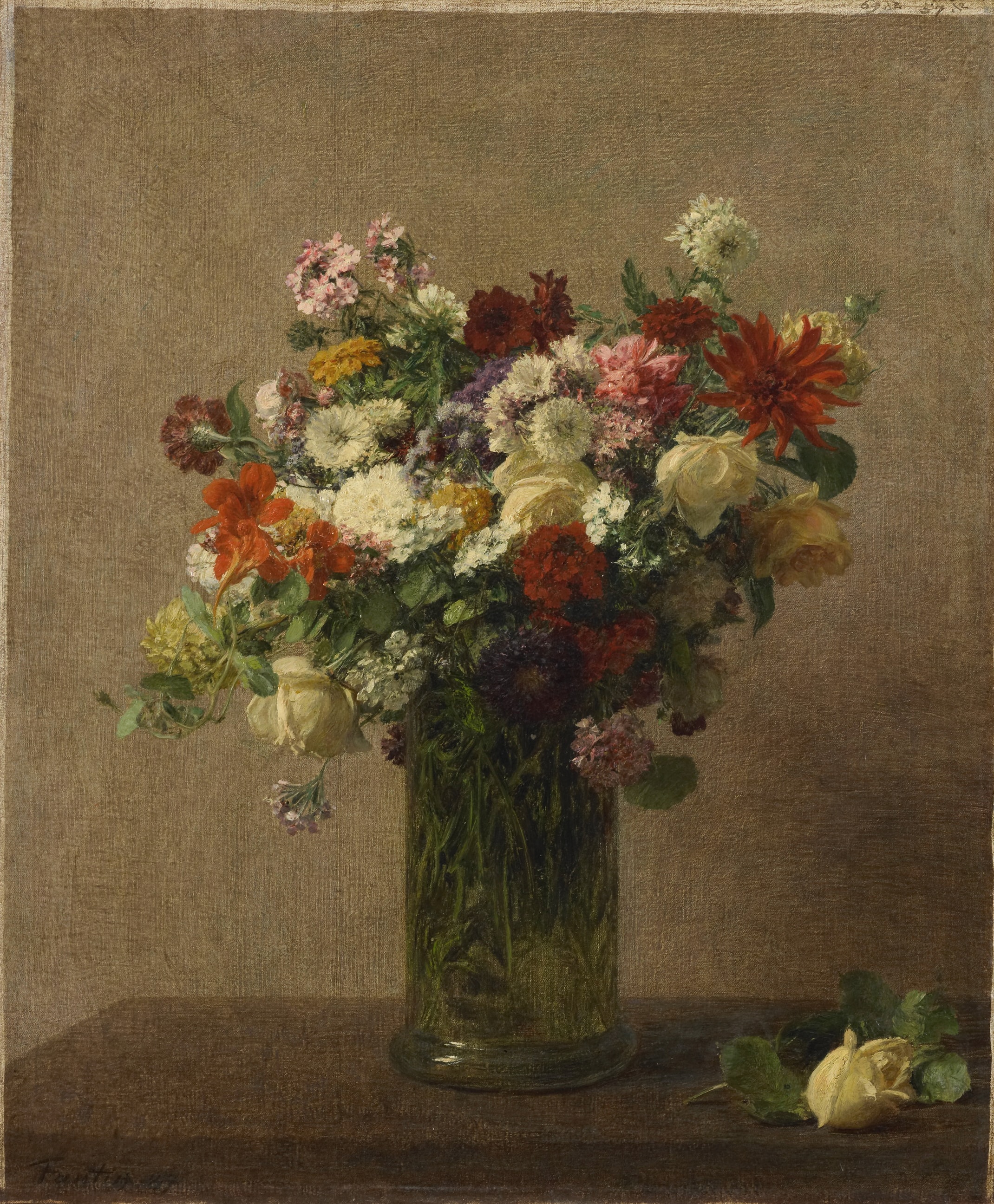 Still Life with Flowers by Henri Fantin-Latour