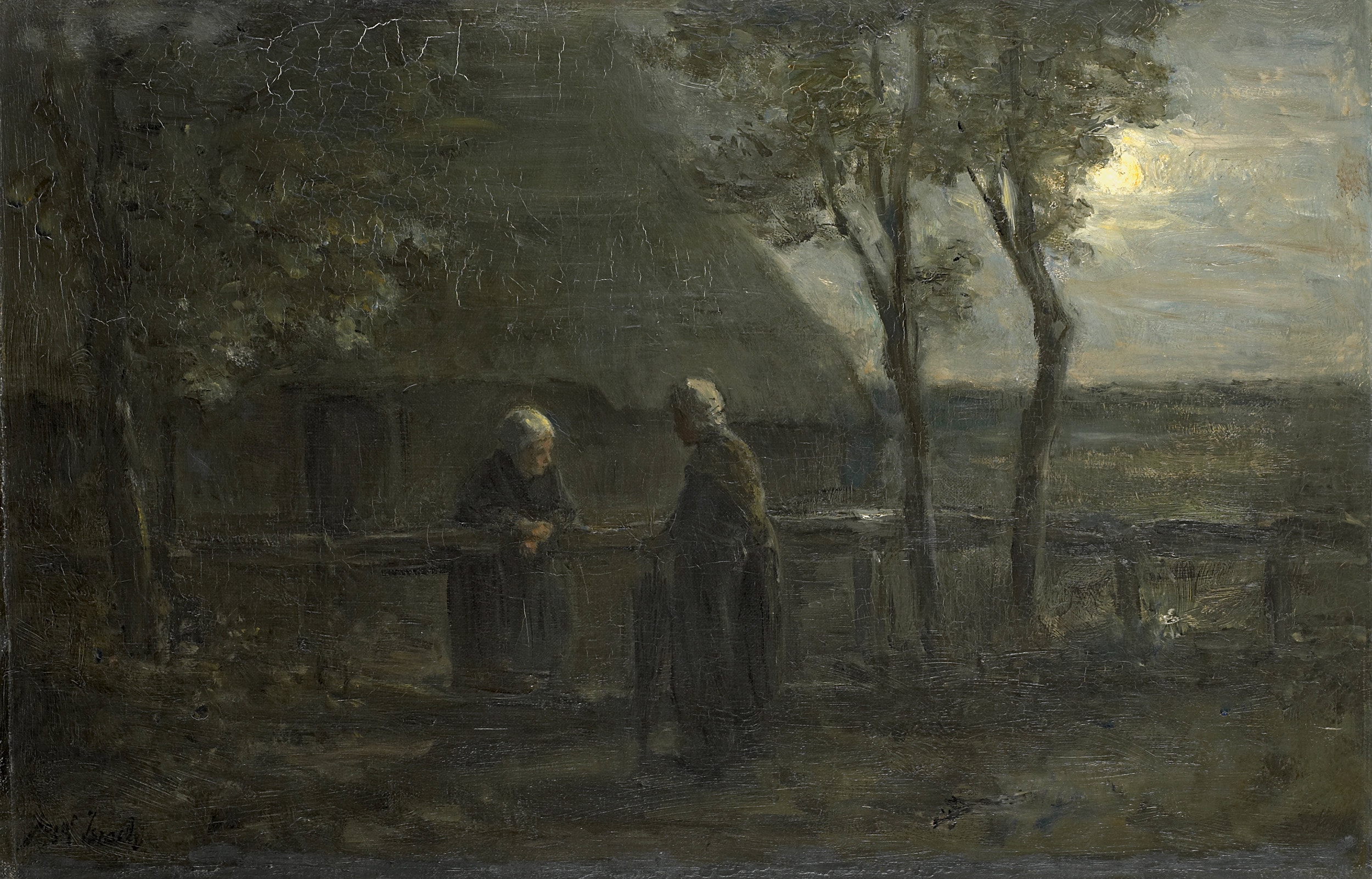 'Chatting Neighbors' by Jozef Israëls