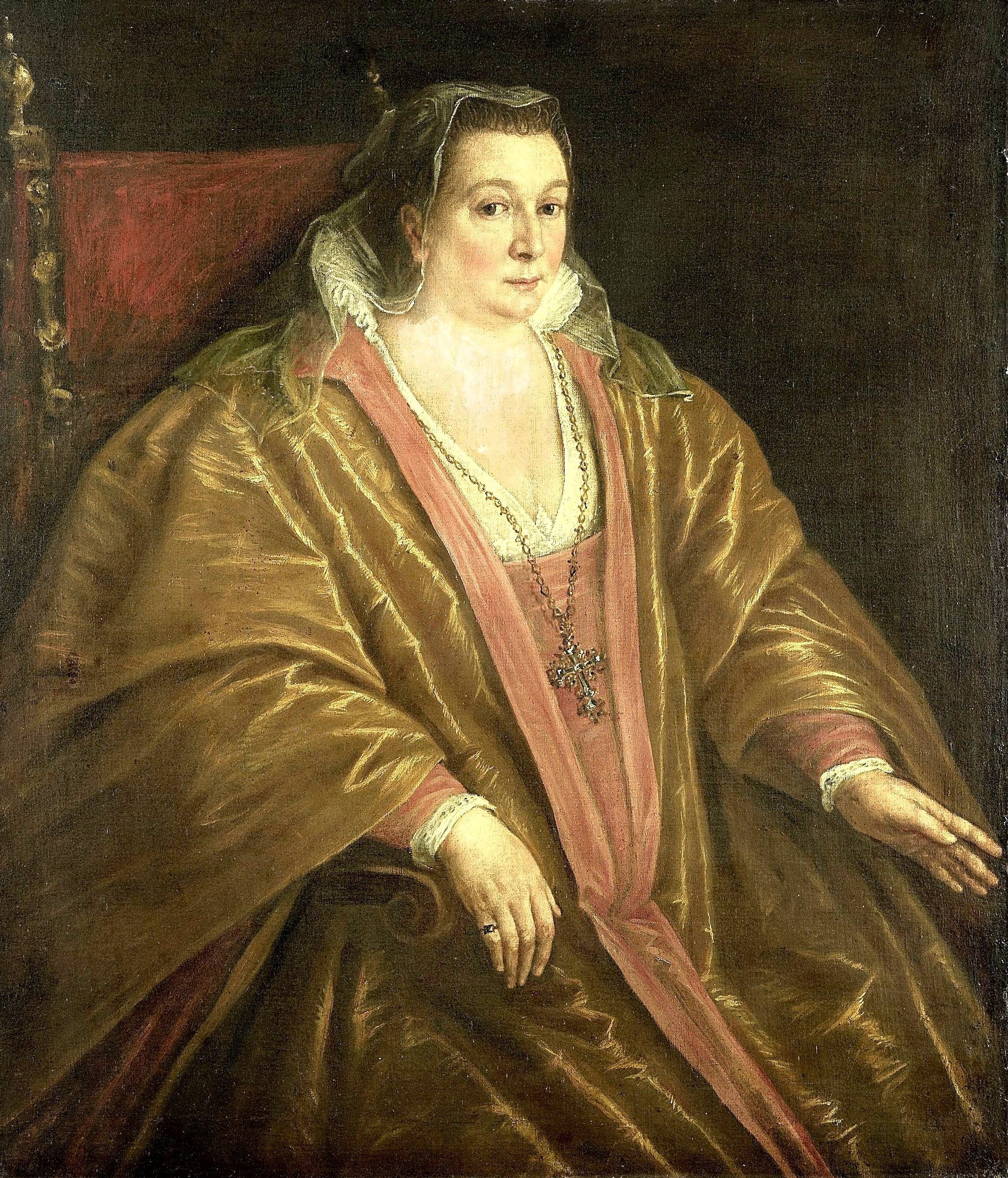 Portrait of a Woman, probably Morosina Morosini, Wife of Marino Grimani, the Doge of Venice by Leandro Bassano