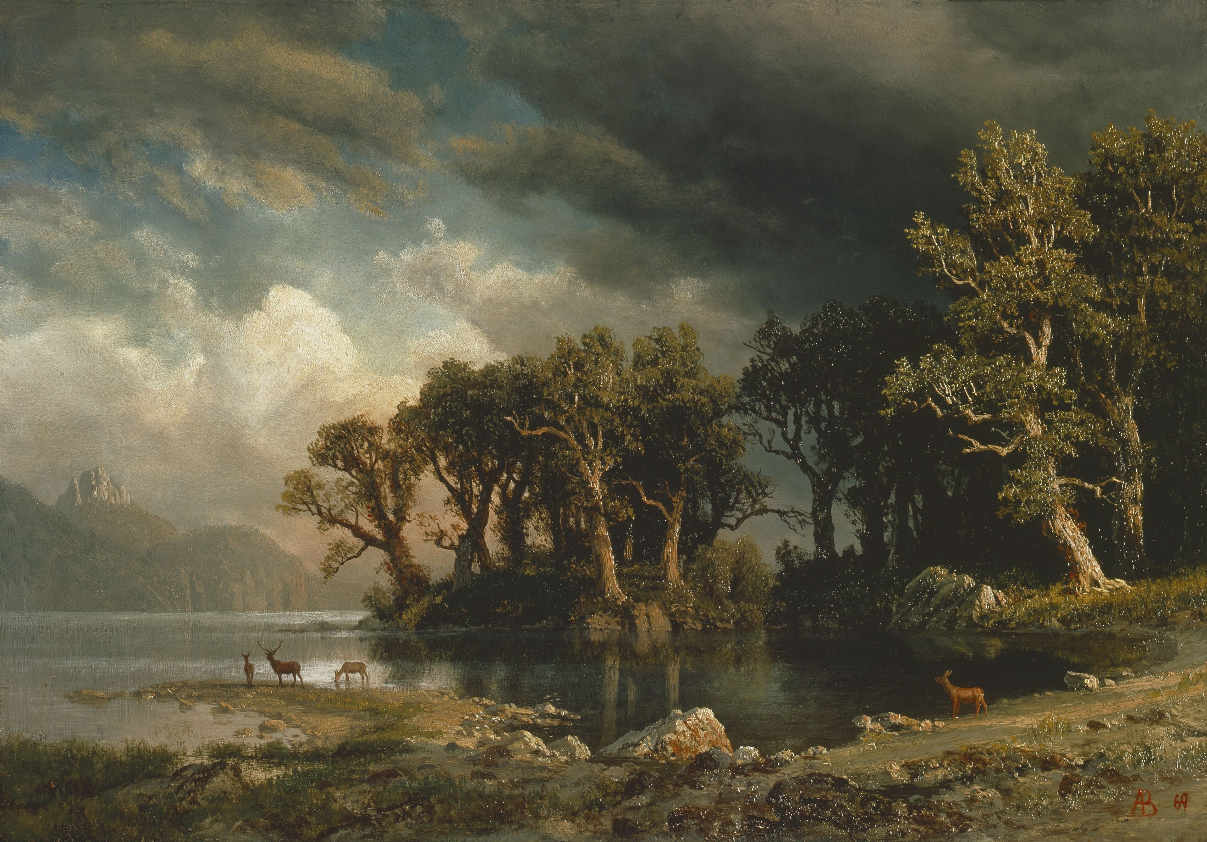 The coming storm by Albert Bierstadt