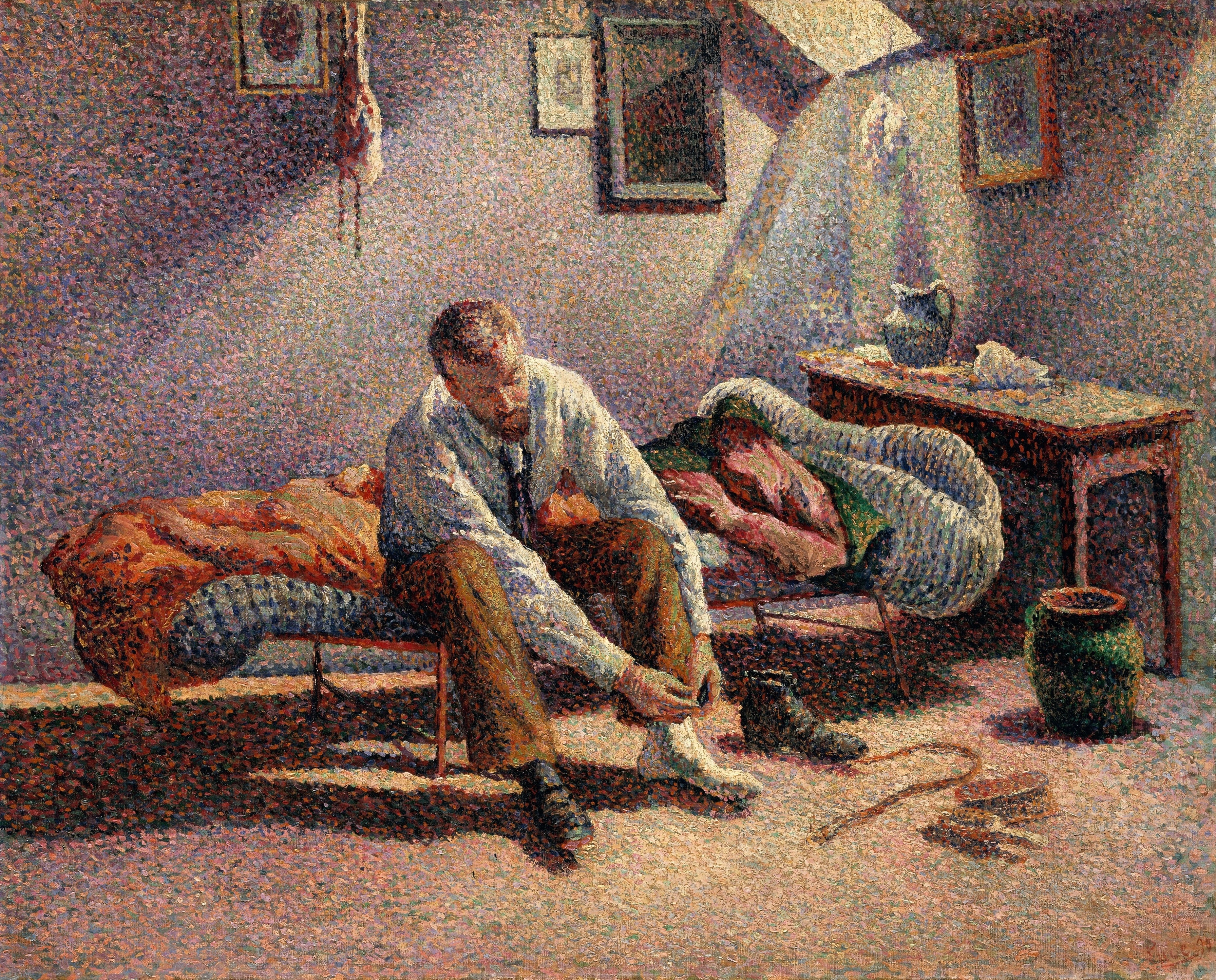Morning, Interior. by Maximilien Luce