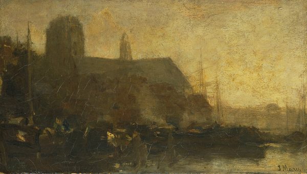 Ships in the Port of Dordrecht by Jacob Maris