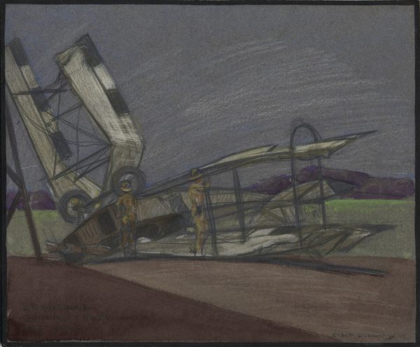 'C' Flight Machine Cracked on Hanger 'B' by Frank Johnston
