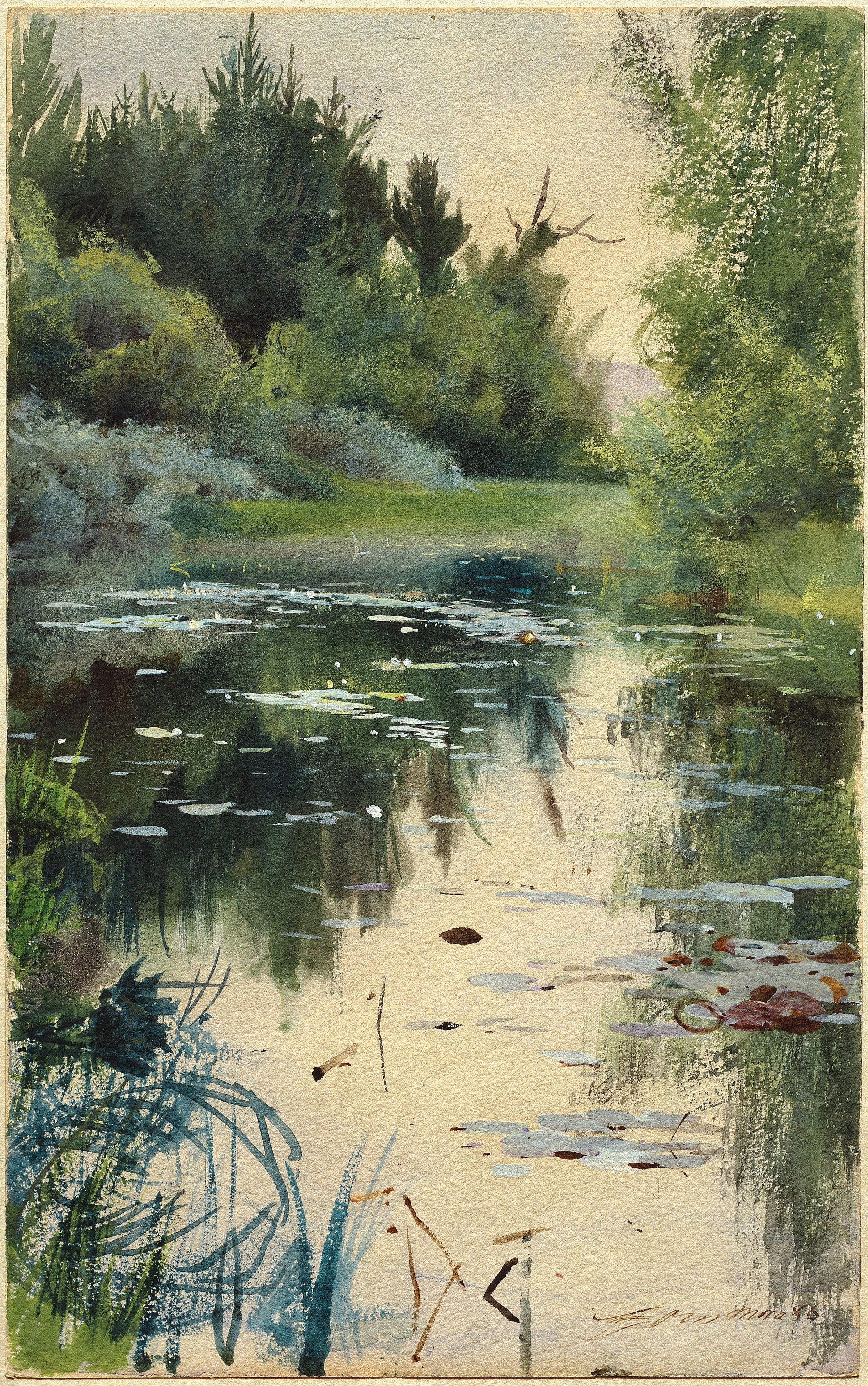 Landscape Study from Mora by Anders Zorn