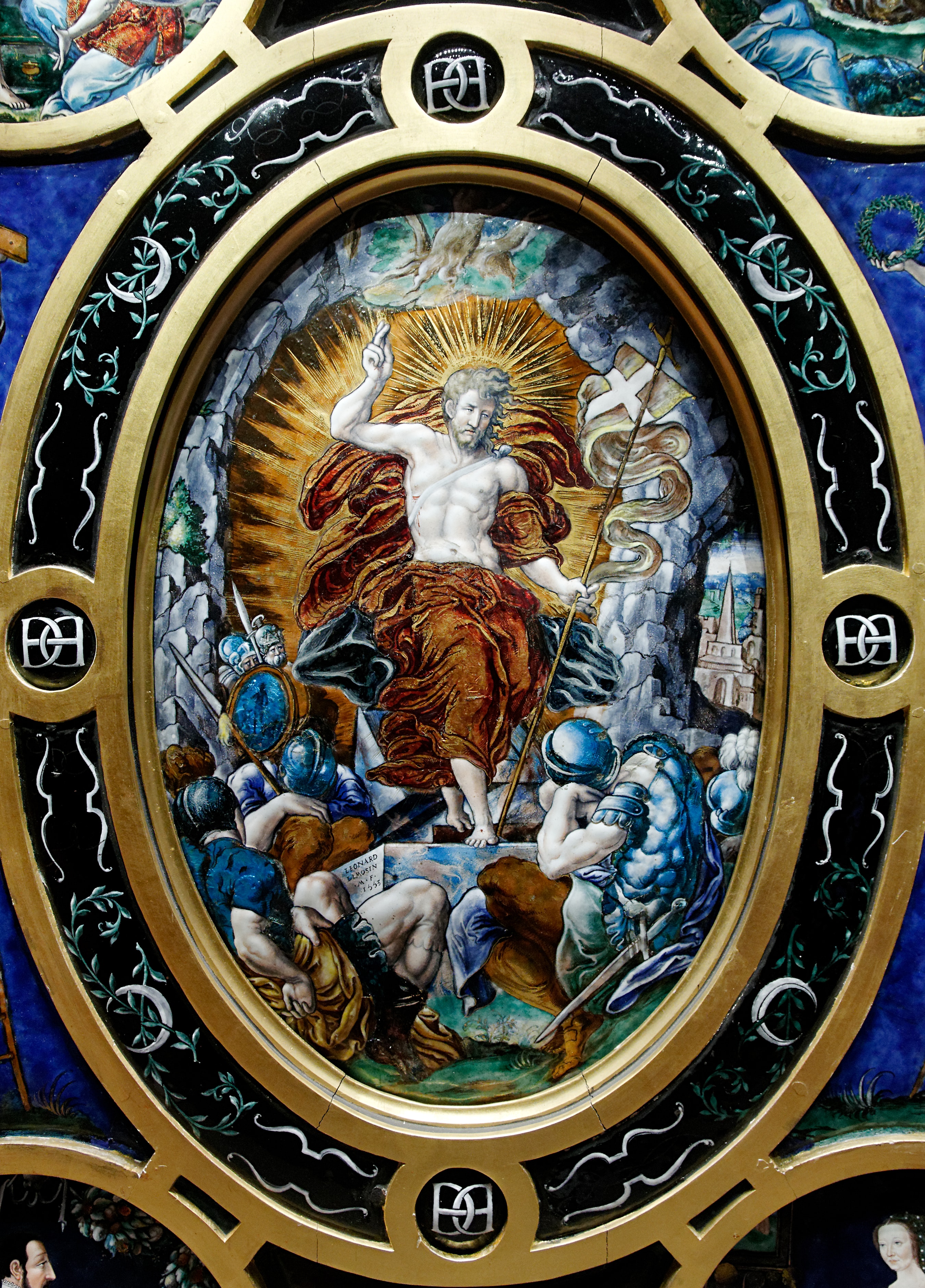 French: retable de la Résurrection by Léonard Limousin