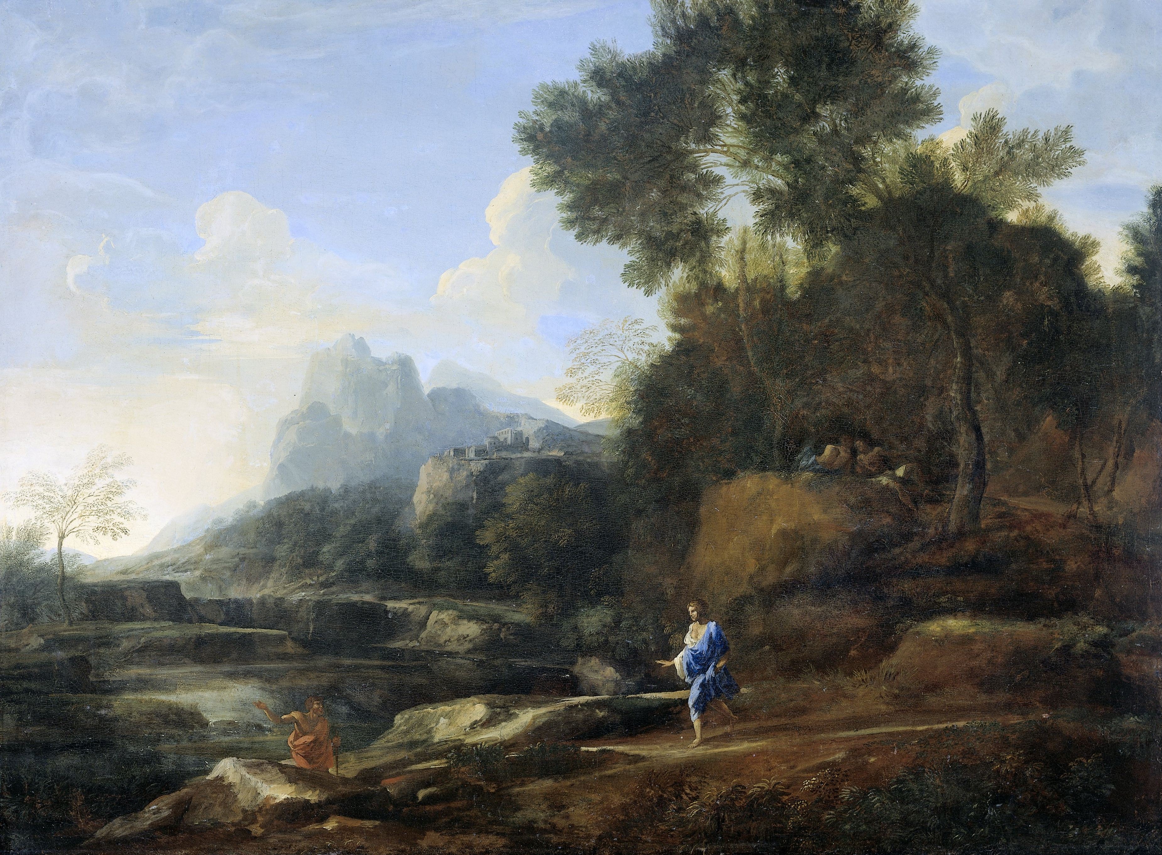 Italianate Landscape by Gaspard Dughet