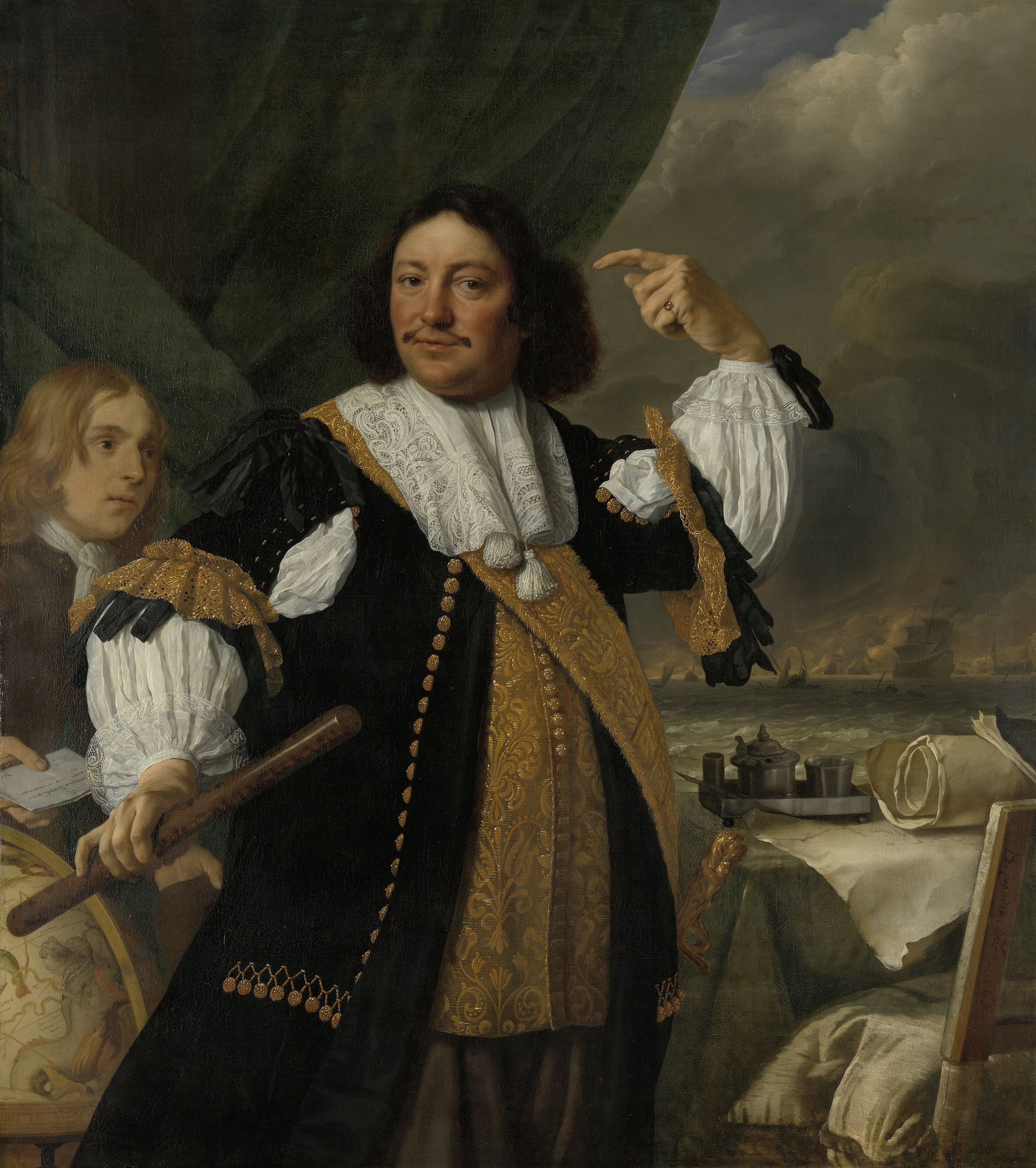 Portrait of Aert van Nes (1626-1693) by Bartholomeus van der Helst