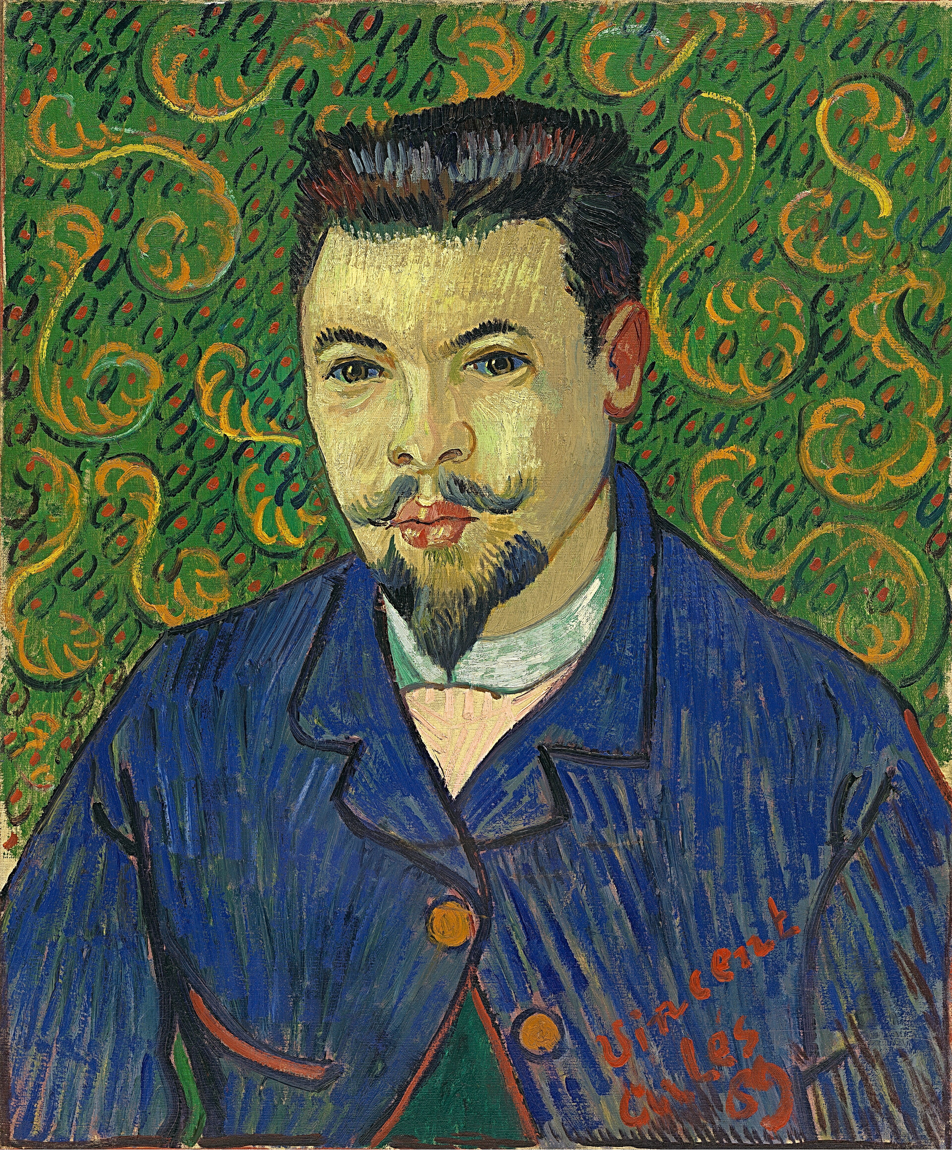 Portrait of Doctor Felix Rey, 1889, by Vincent van Gogh