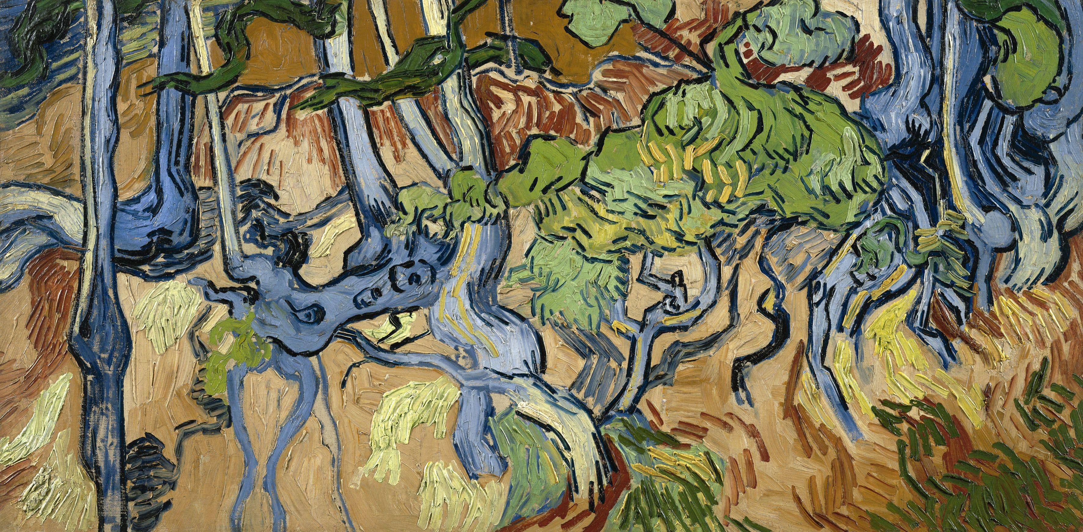 Tree Roots, 1890, by Vincent van Gogh