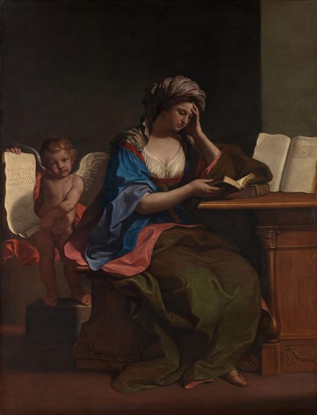 The Samian Sibyl with a Putto by Guercino