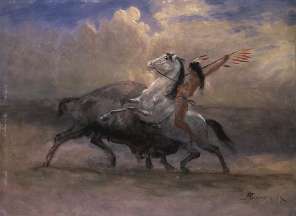 Sketch for „The Last of the Buffalo“ by Albert Bierstadt