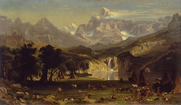 The Rocky Mountains, Lander's Peak by Albert Bierstadt