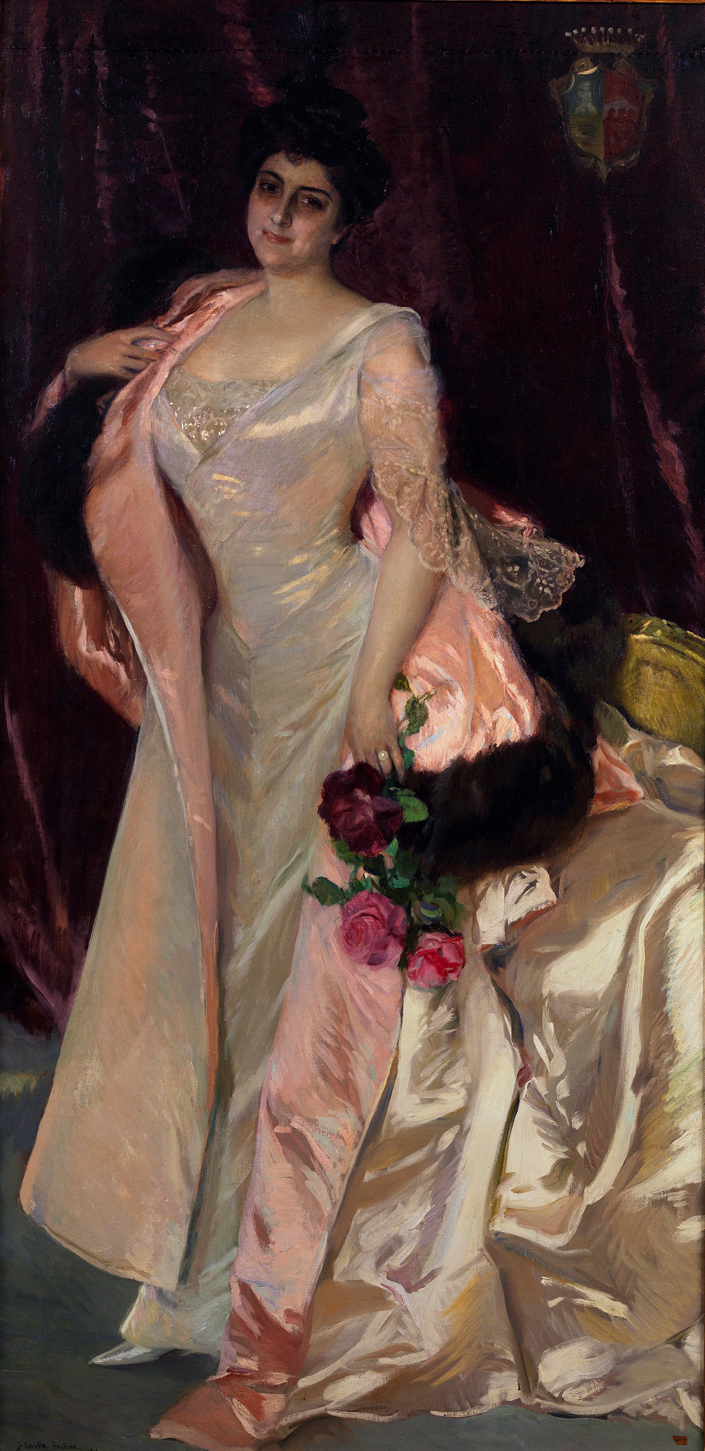 Portrait of Mercedes Mendeville, condesa de San Félix by Joaquín Sorolla