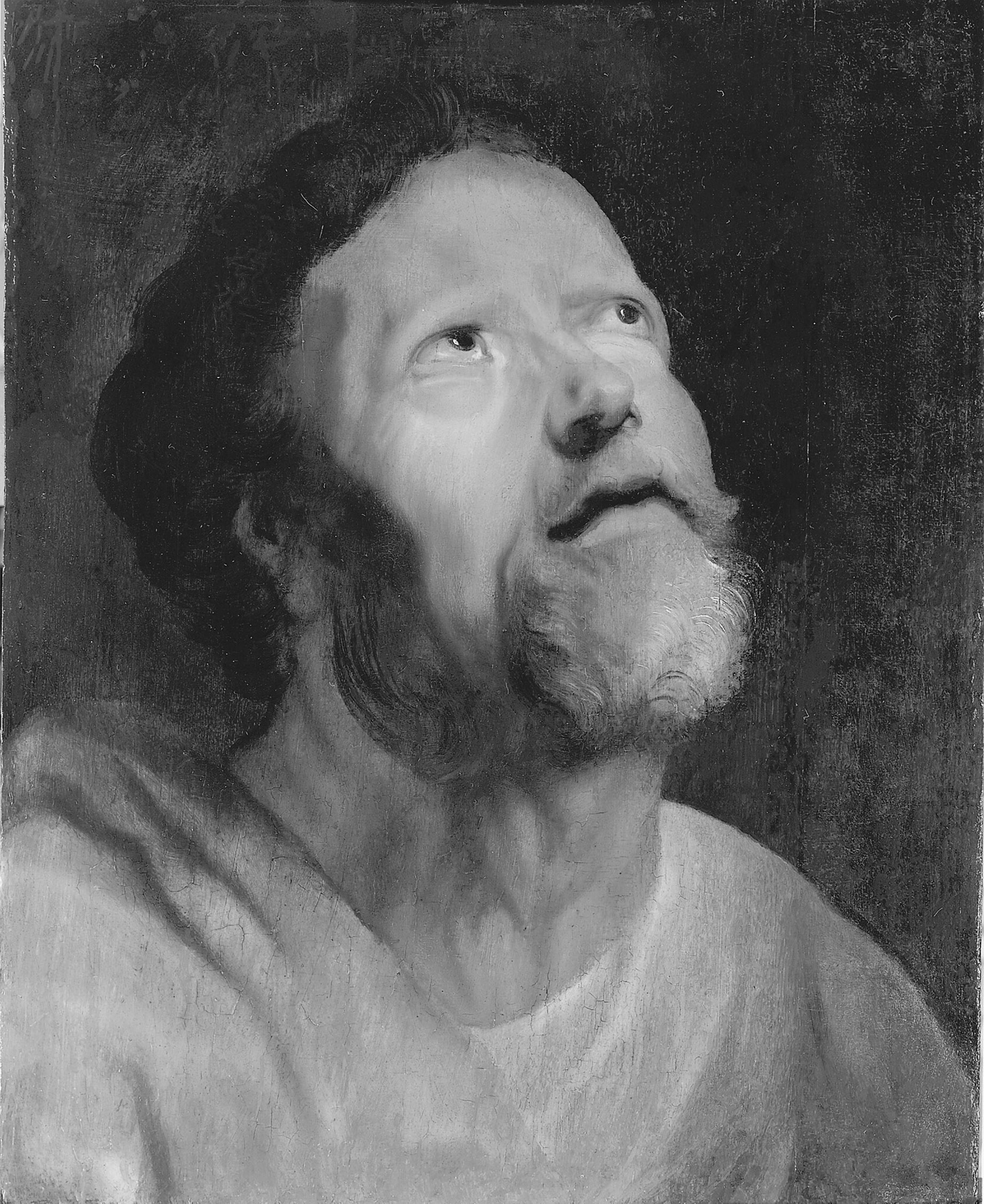 A work made of oil on panel.
