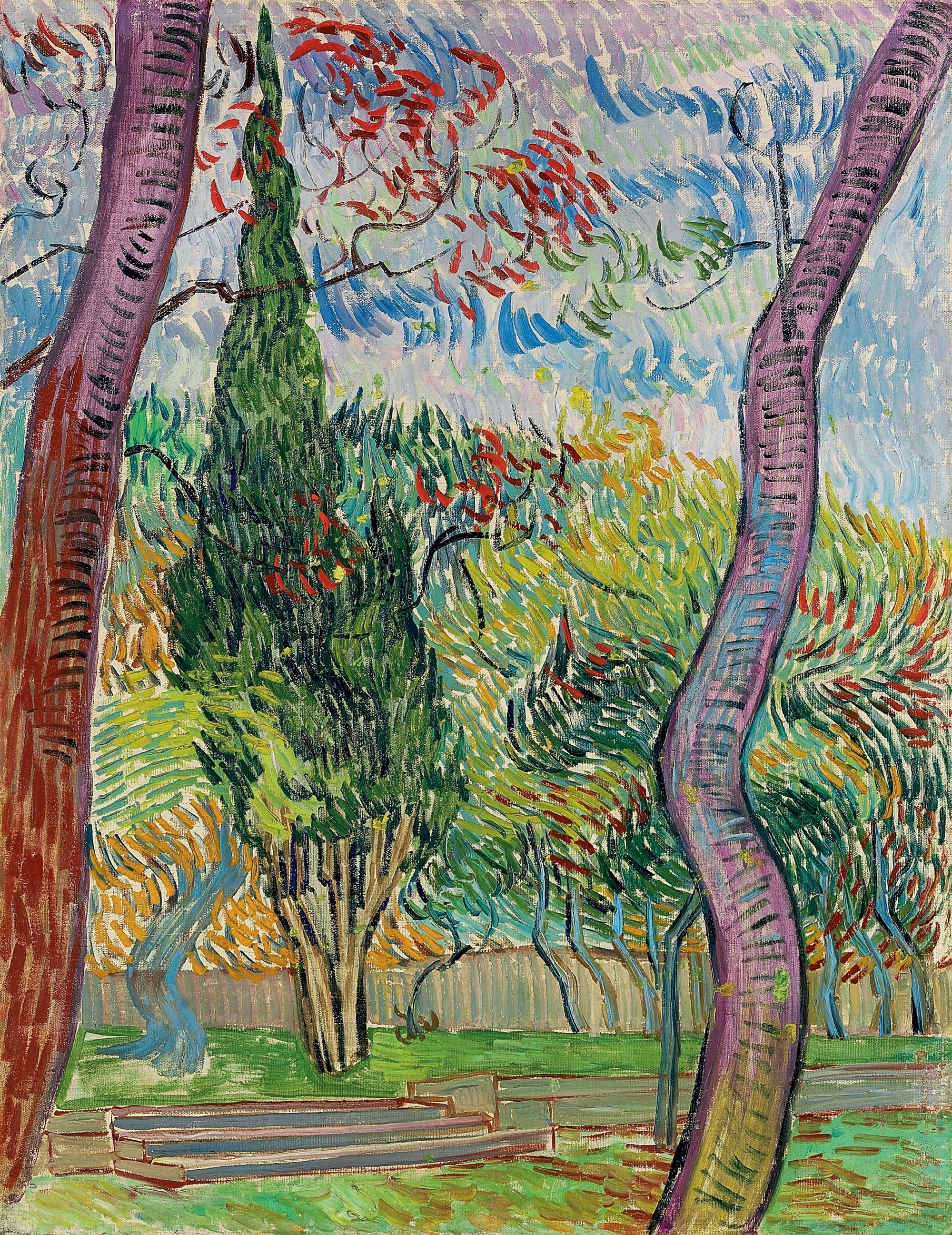 Garden of Saint-Paul Hospital, The, 1889-10, by Vincent van Gogh