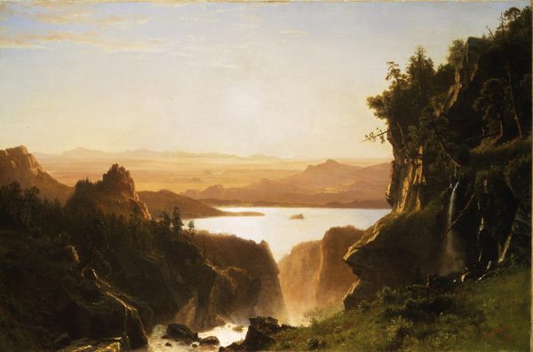 Island Lake, Wind River Range, Wyoming by Albert Bierstadt