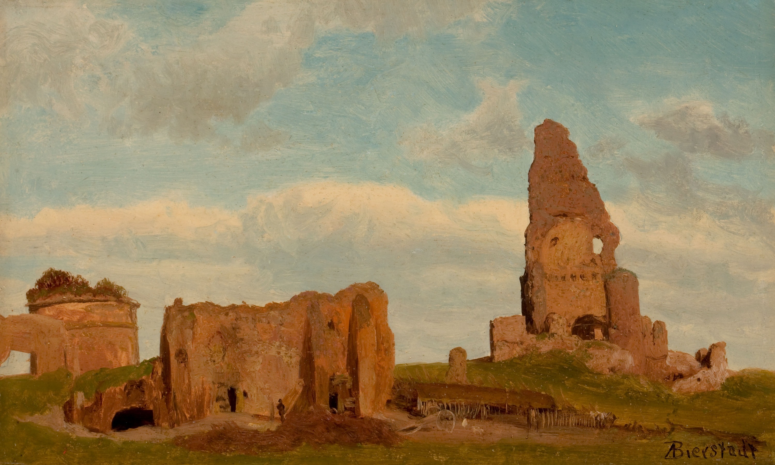 Ruins-Campagna of Rome by Albert Bierstadt