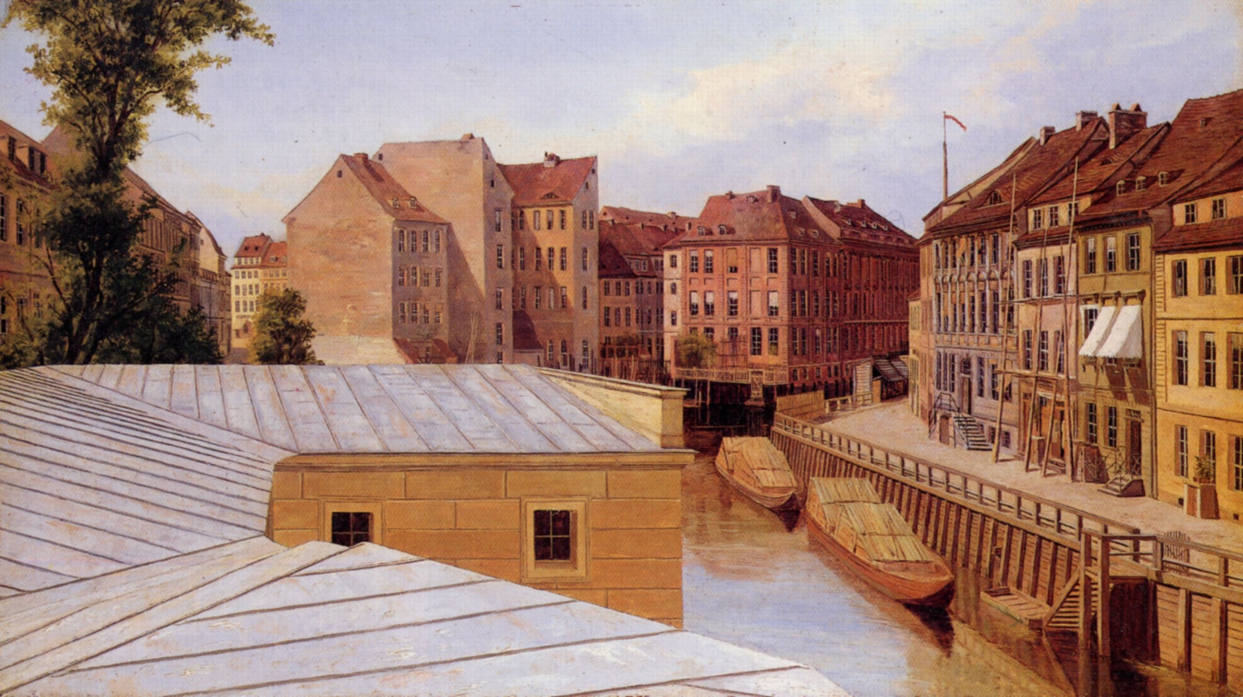 The Friedrichsgracht, Berlin by Eduard Gaertner