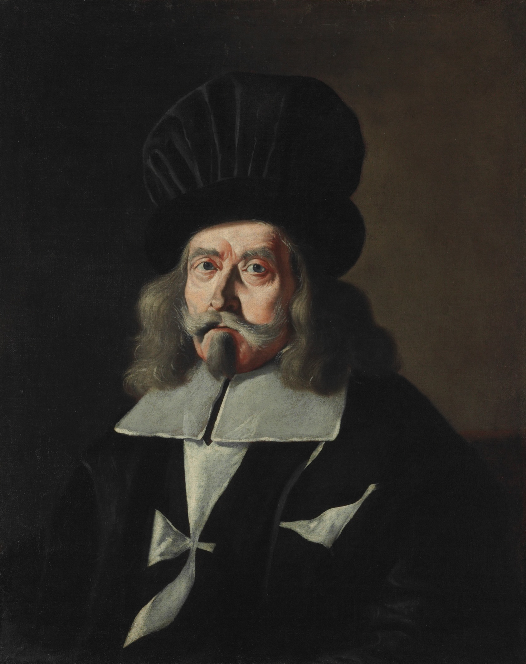 A work made of oil on canvas.