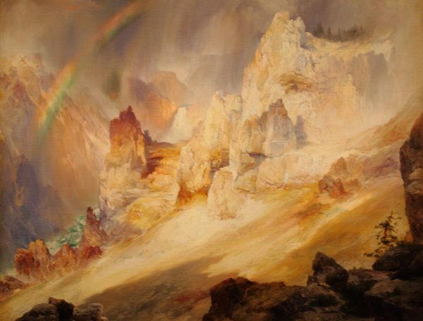 Rainbow over the Grand Canyon of the Yellowstone by Thomas Moran