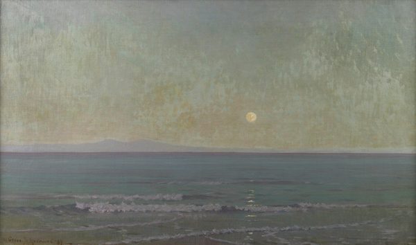 Quiet moonlight (beyond Catalina Island) by Granville Redmond