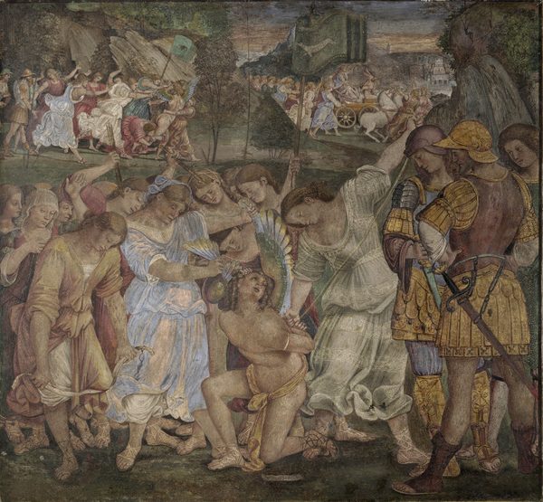 Amore sconfitto e trionfo di Castità by Luca Signorelli