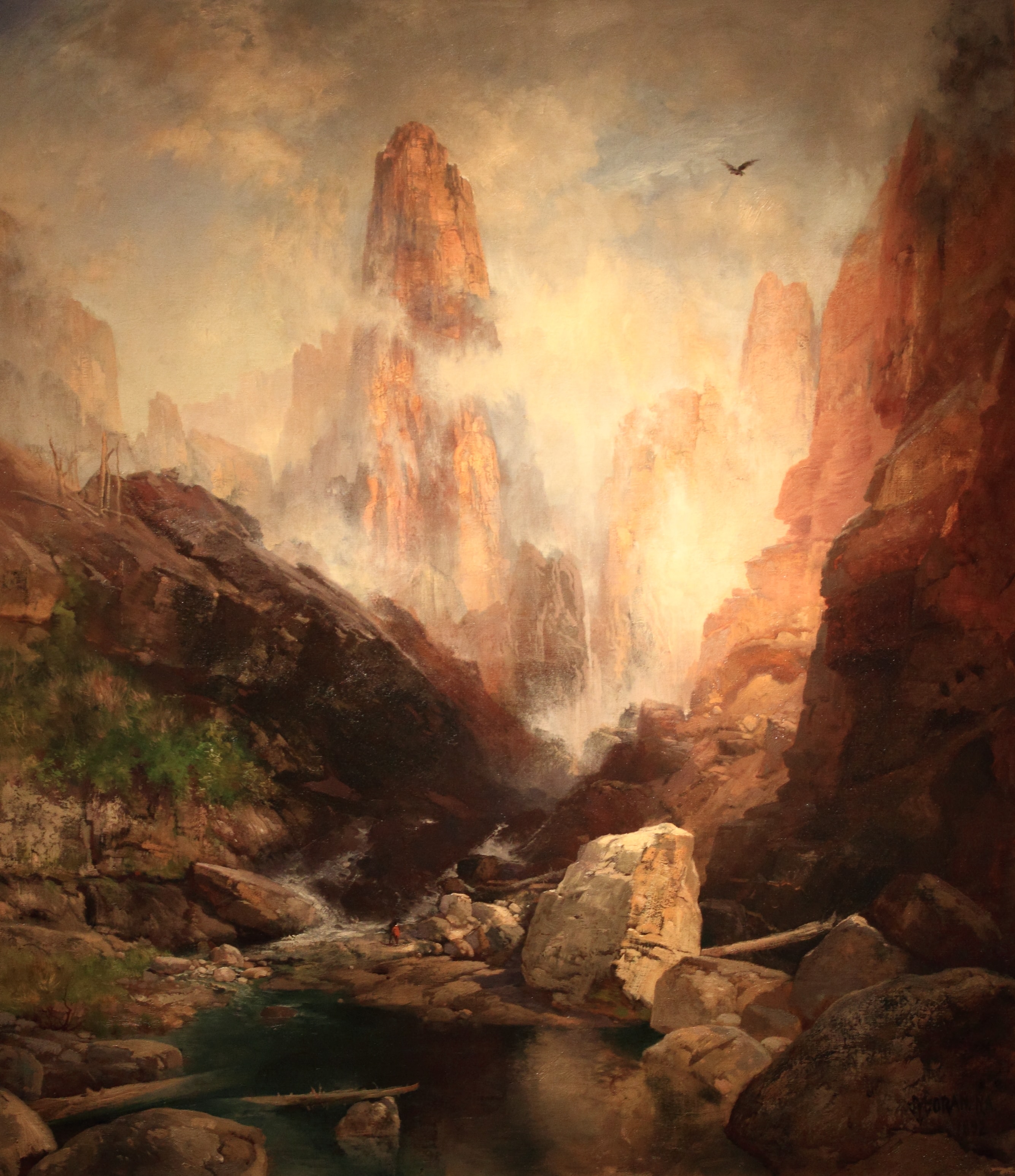 Mist in Kanab Canyon, Utah by Thomas Moran