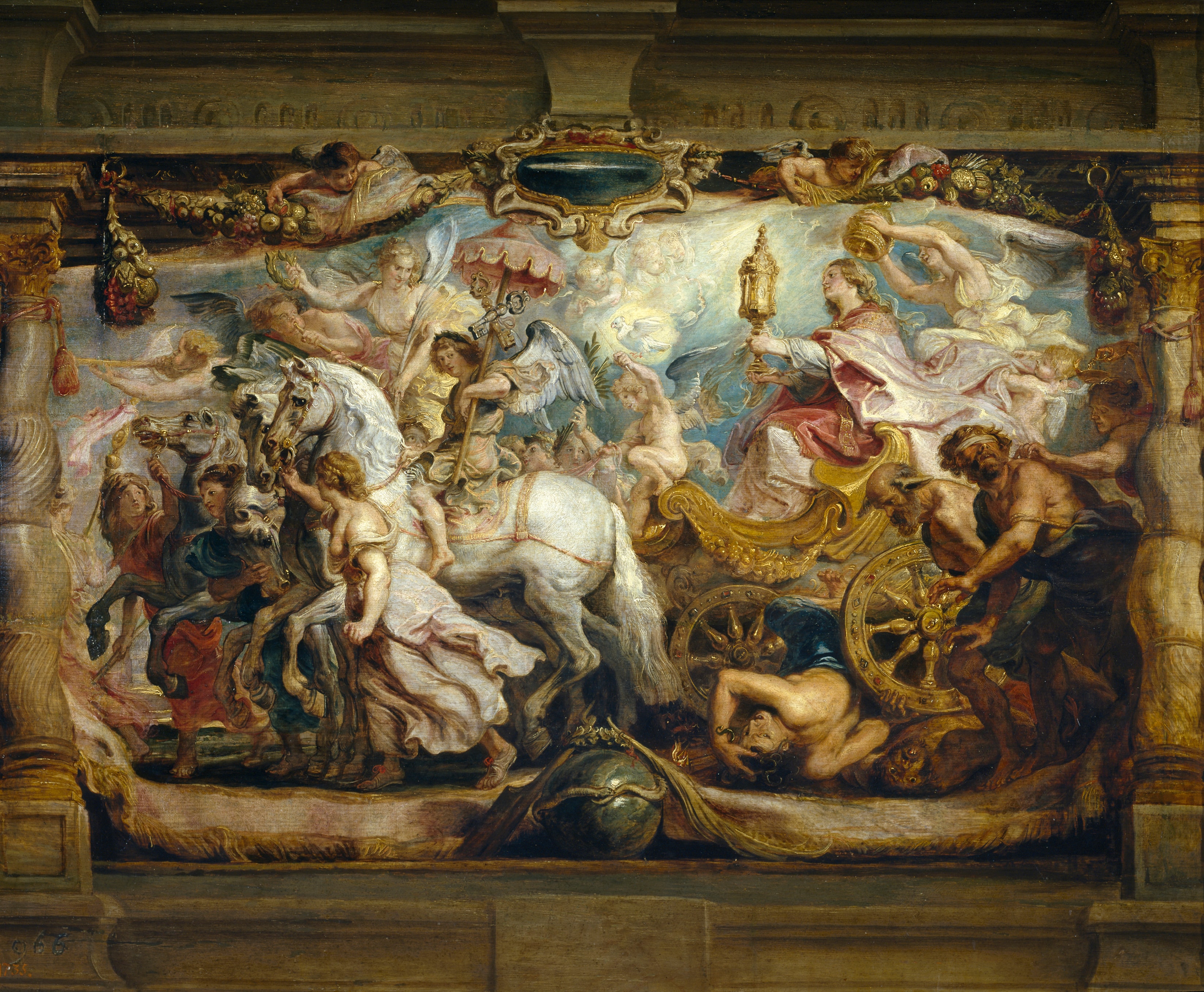 Triumph of Church over Fury, Discord, and Hate. by Peter Paul Rubens