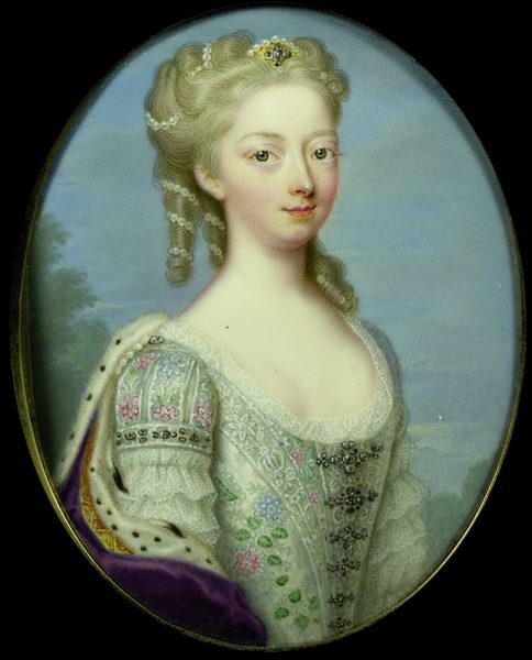 Portrait of Anna van Hannover (1709-1759) by Christian Friedrich Zincke
