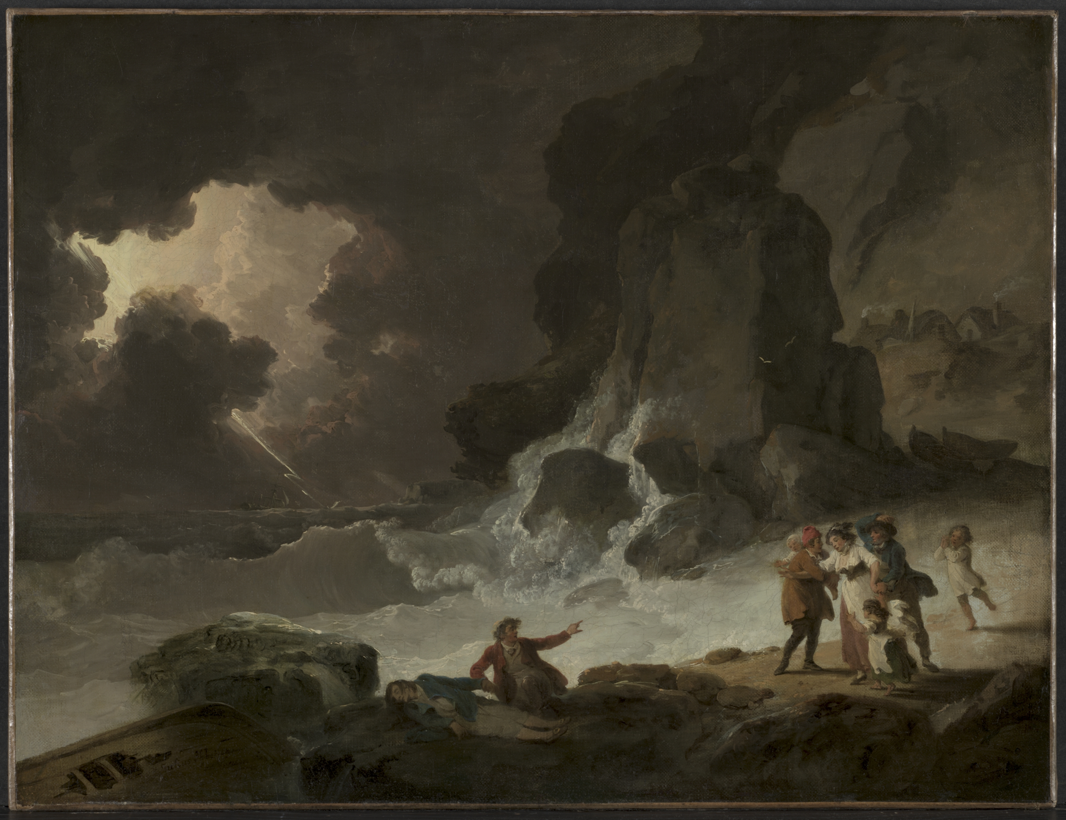 A Storm Behind the Isle of Wight