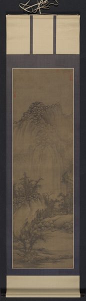 Buddhist Retreat by Stream and Mountains