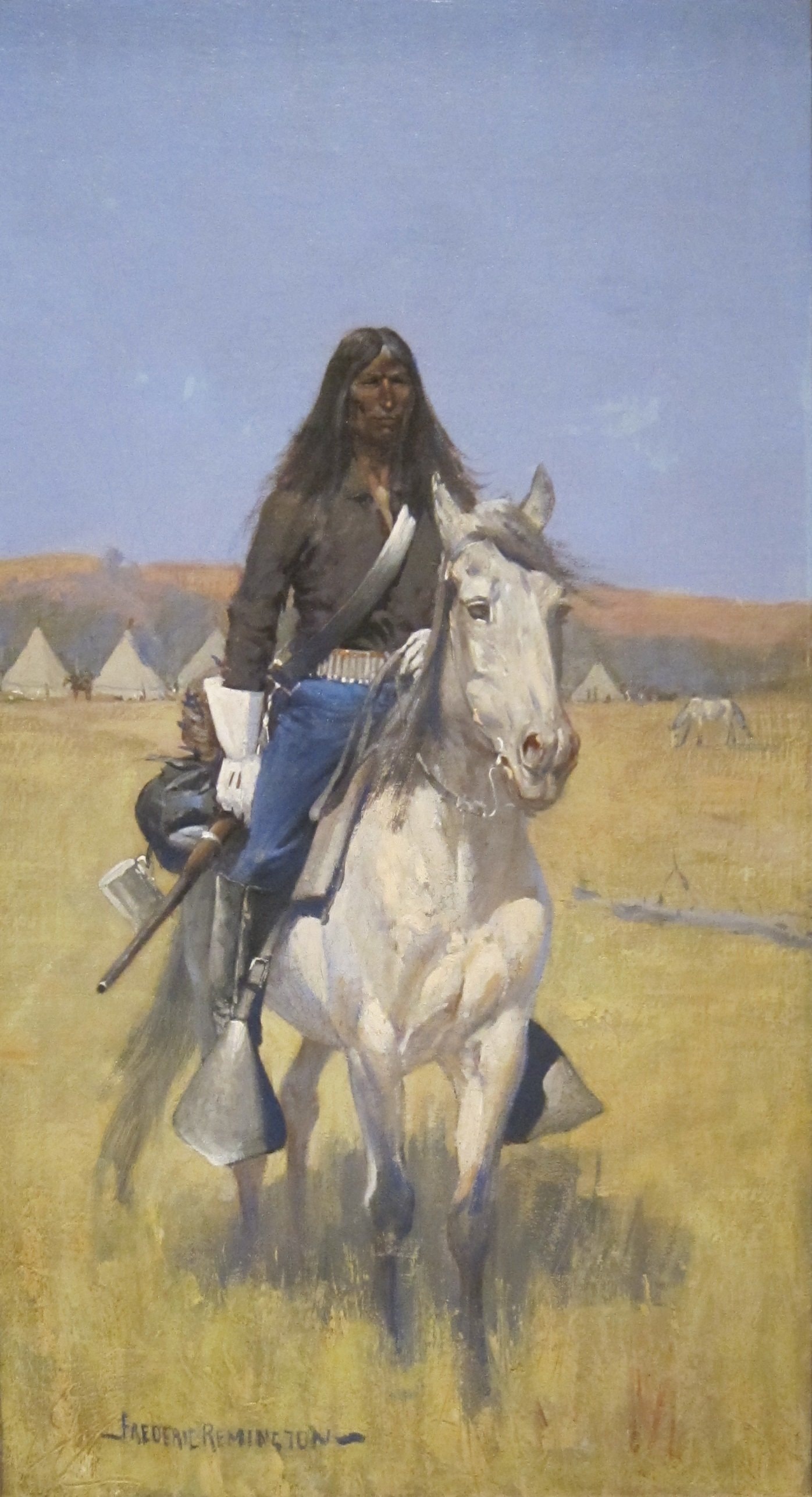 Mounted Indian Scout by Frederic Remington