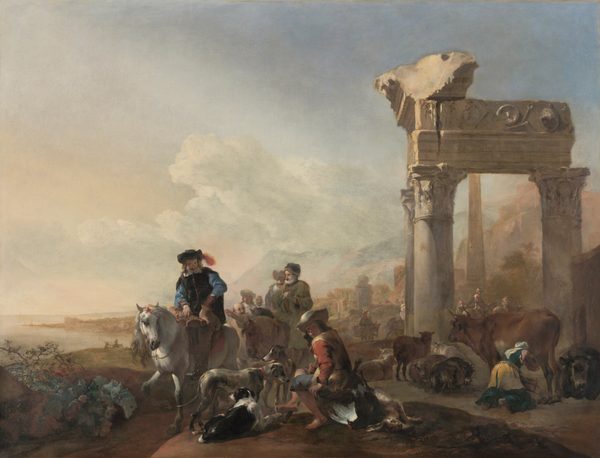Hunters Near Ruins