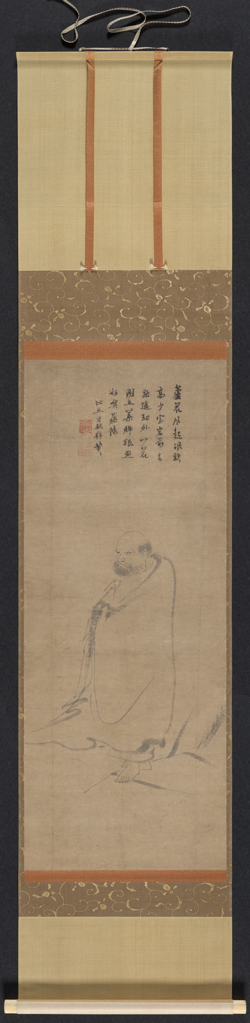 Bodhidharma Crossing the Yangzi on a Reed