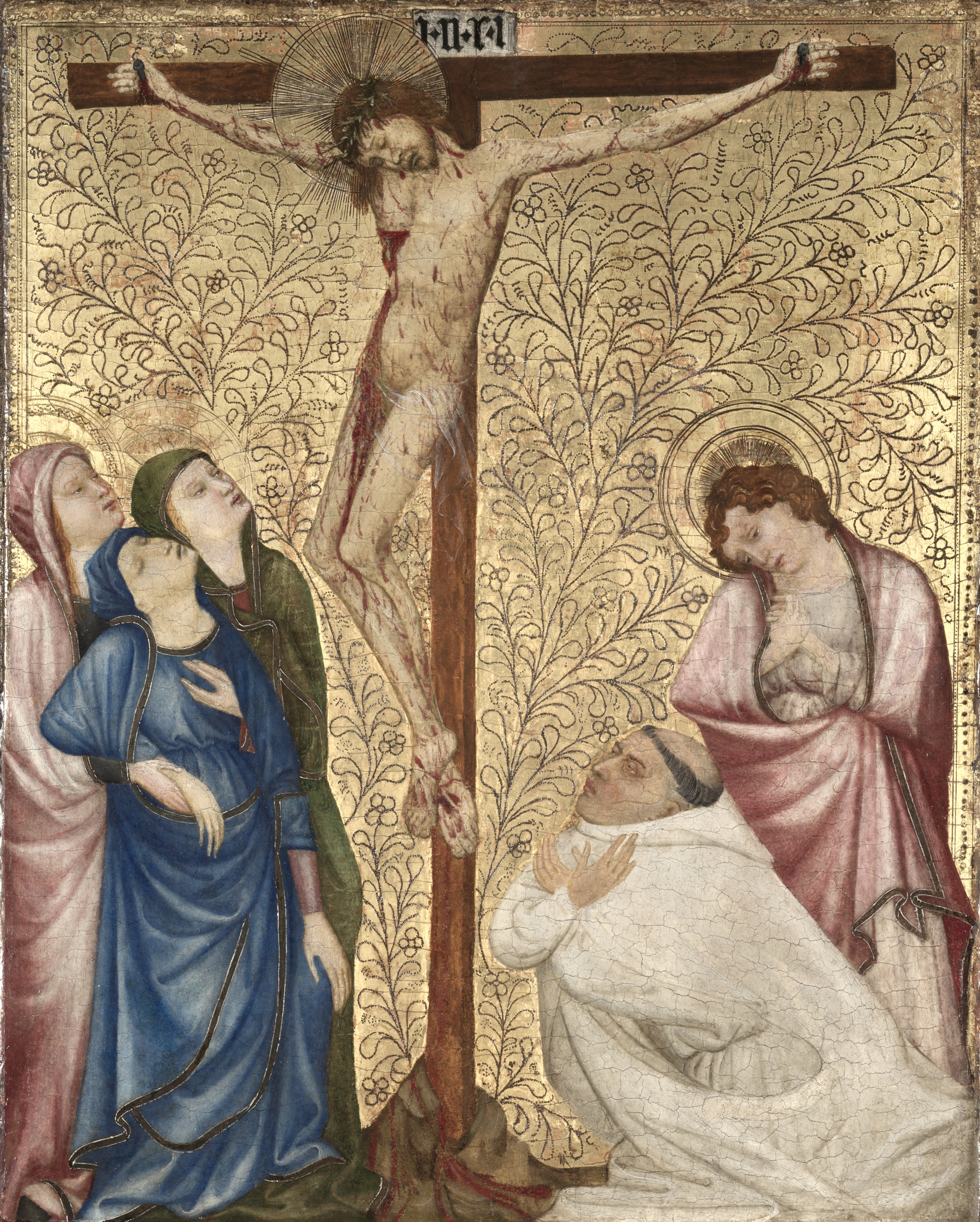 Calvary with a Carthusian Monk