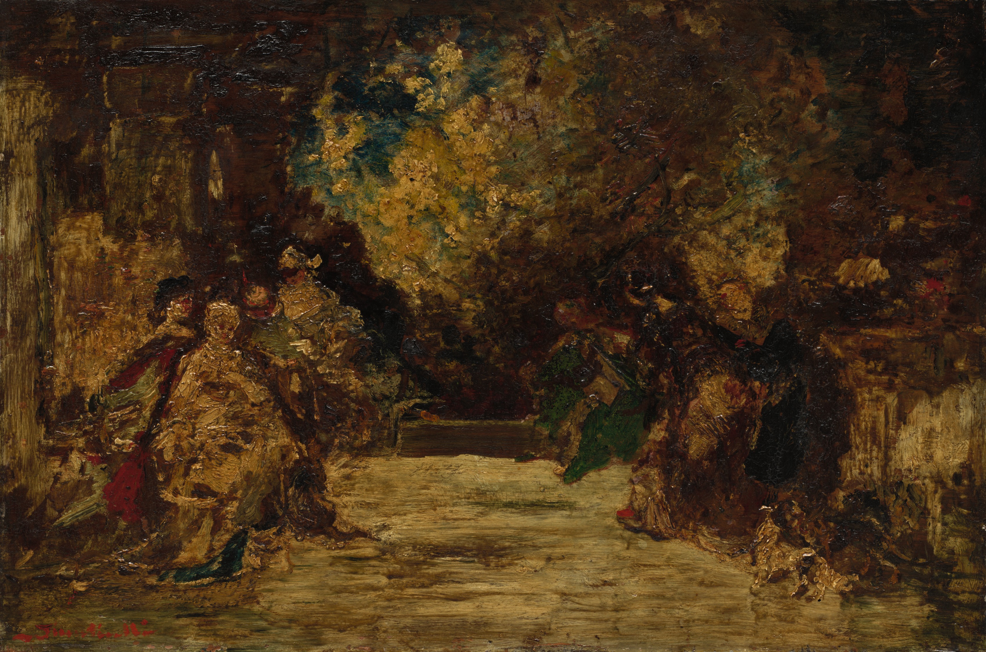 Figures on a Terrace