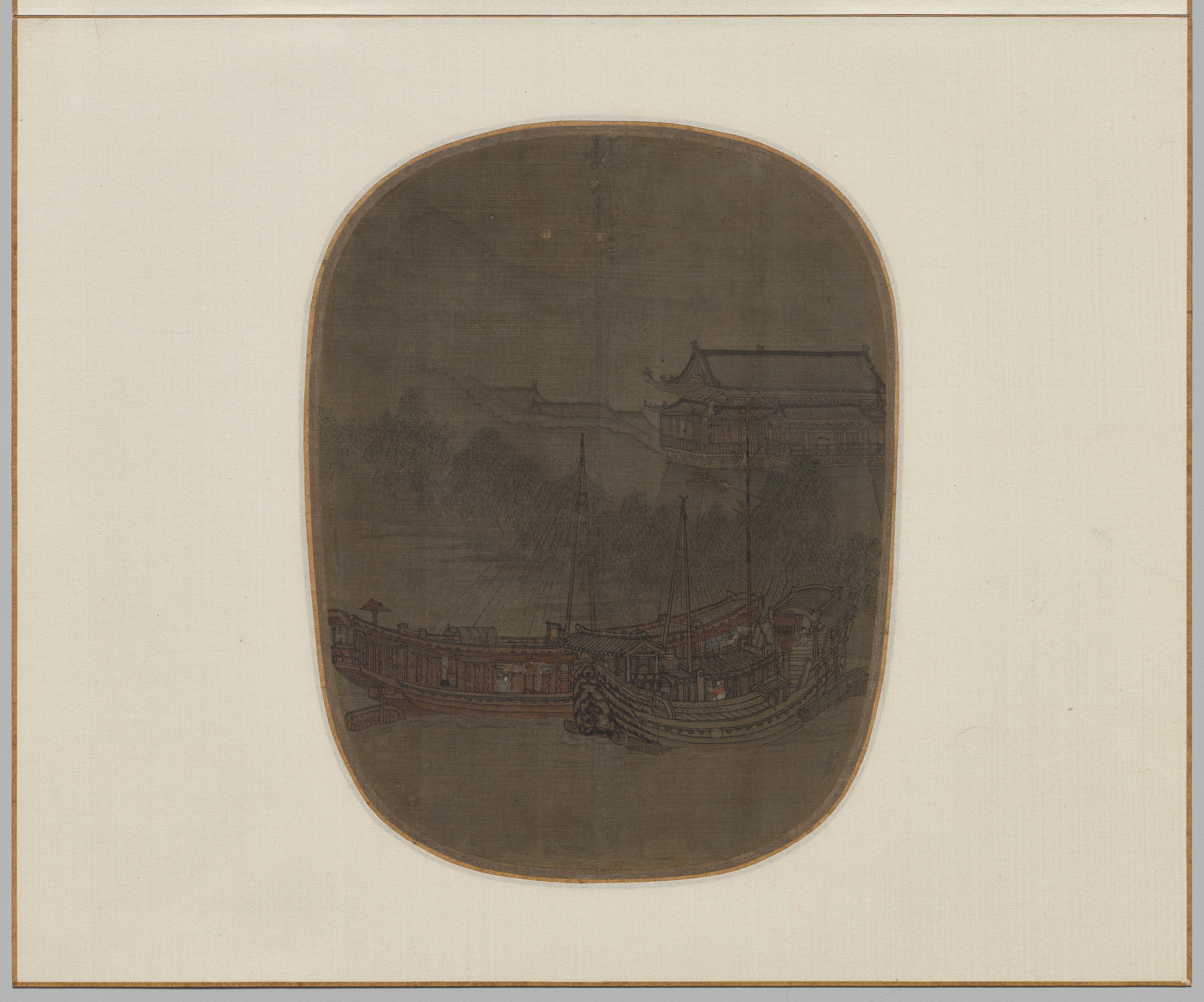 Boats at Anchor on West Lake at the City Gate