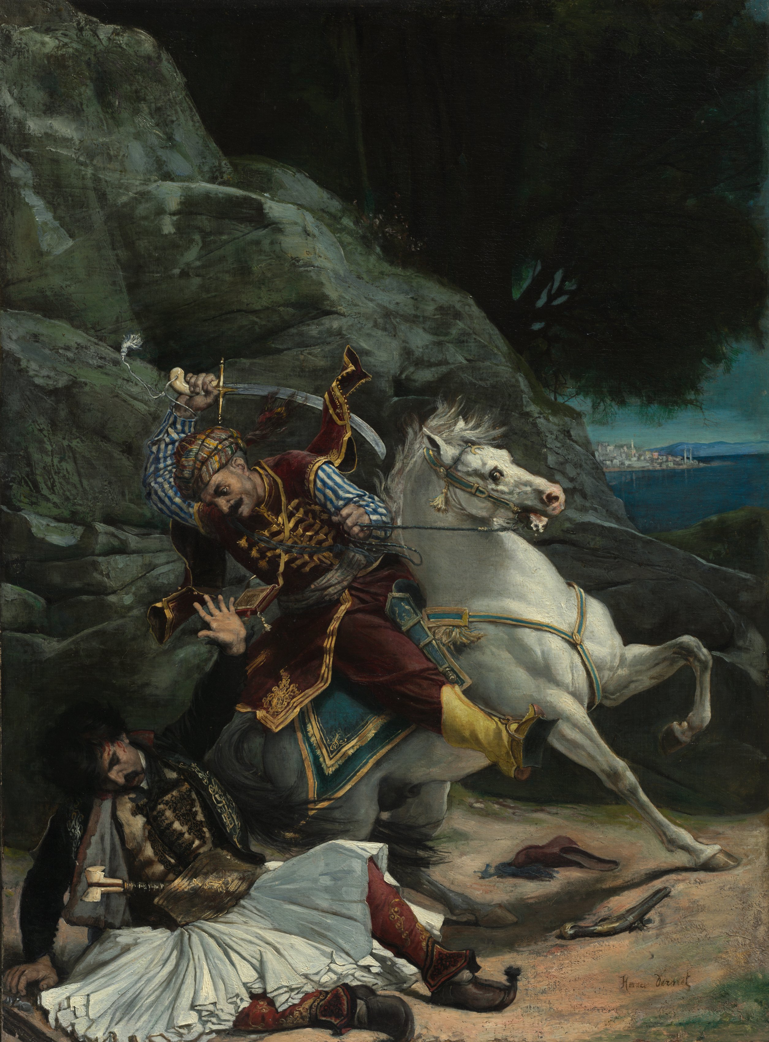 Combat of a Greek and a Turk