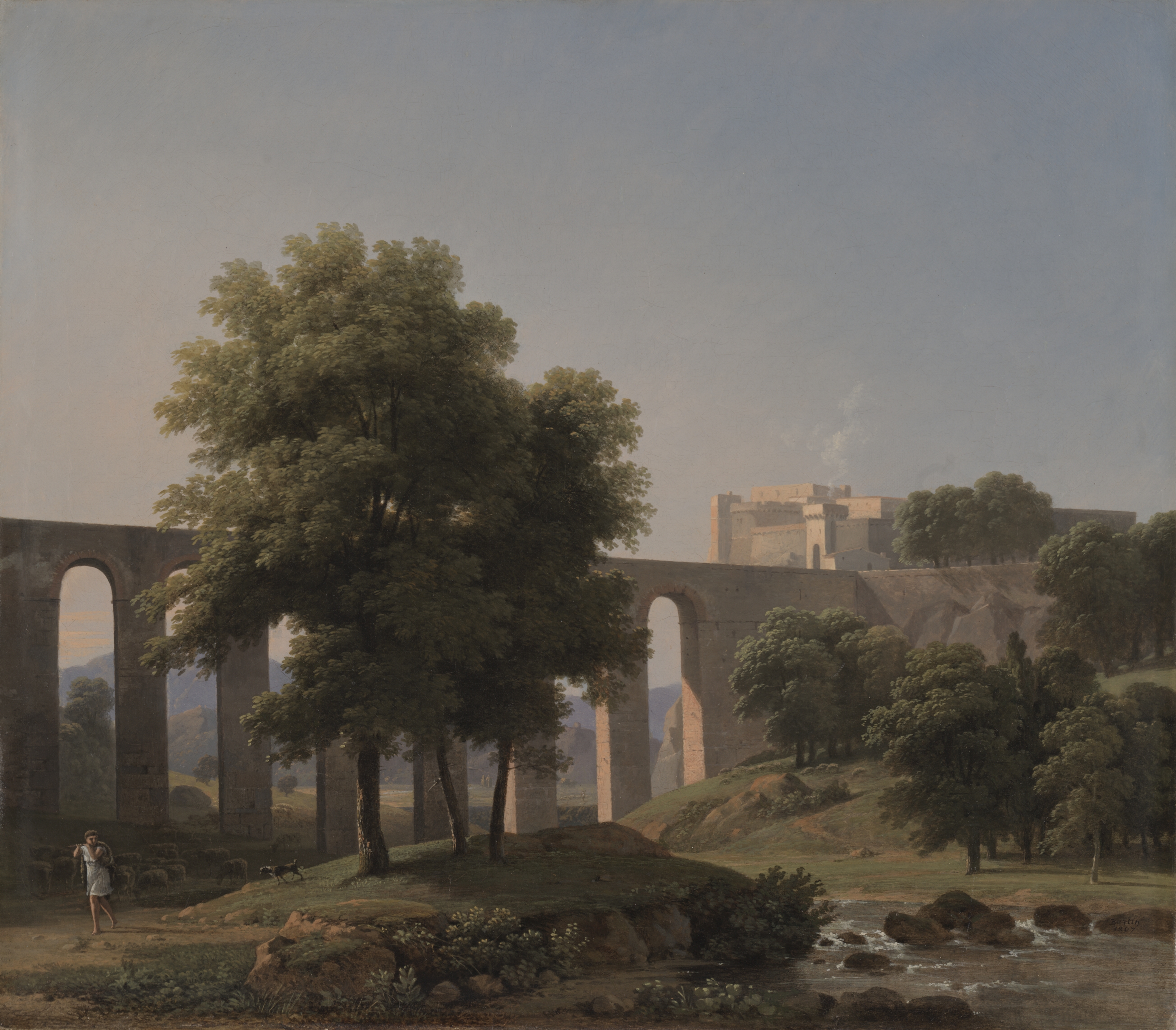 An Aqueduct Near a Fortress