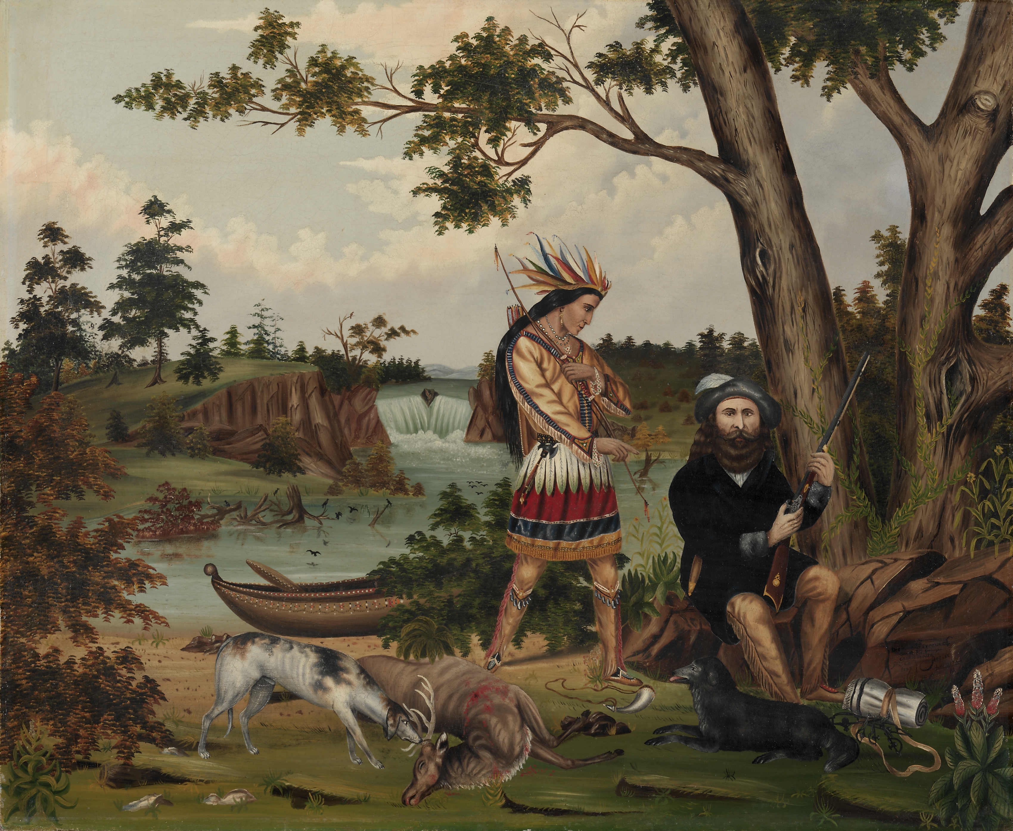 Hunter and Indian Guide