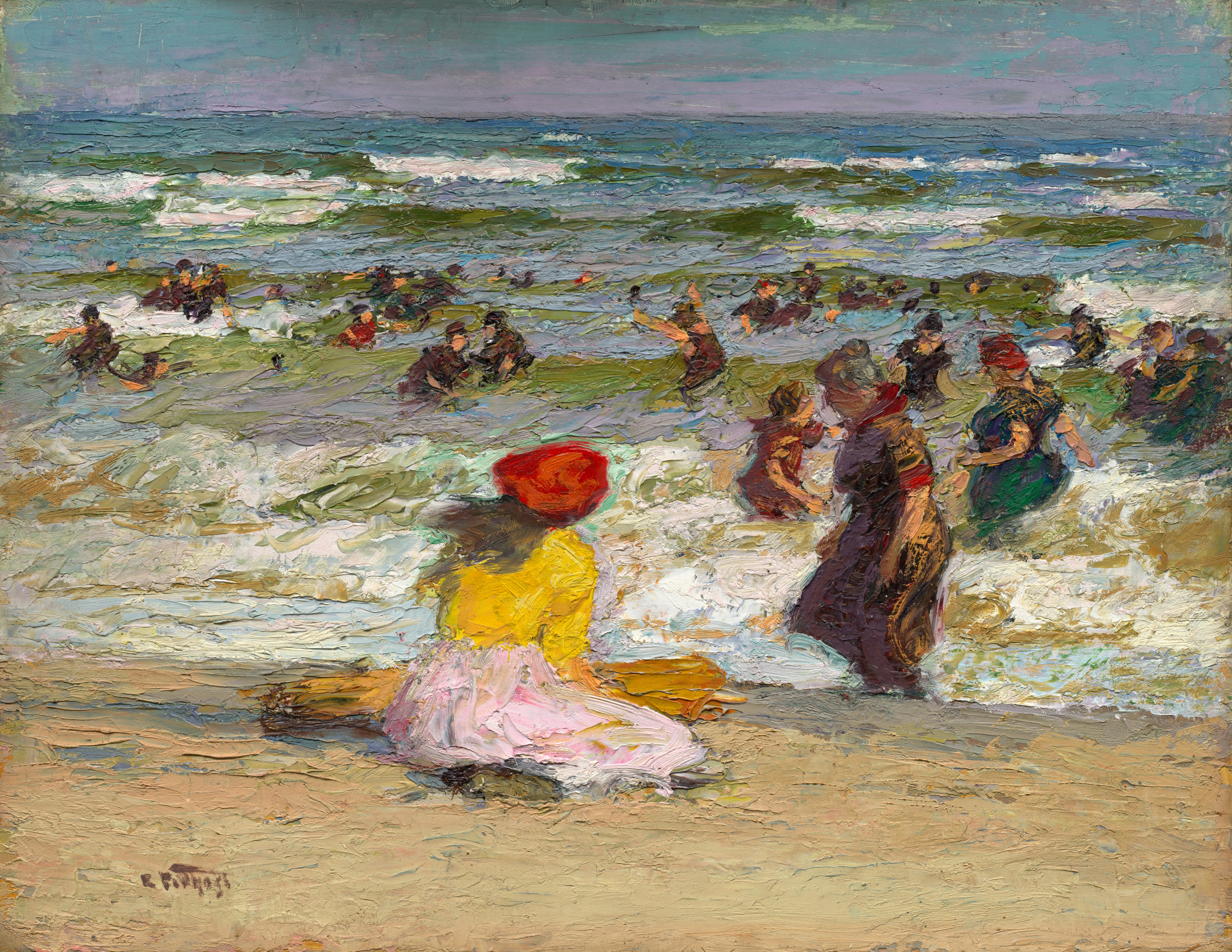 In the Surf (recto)