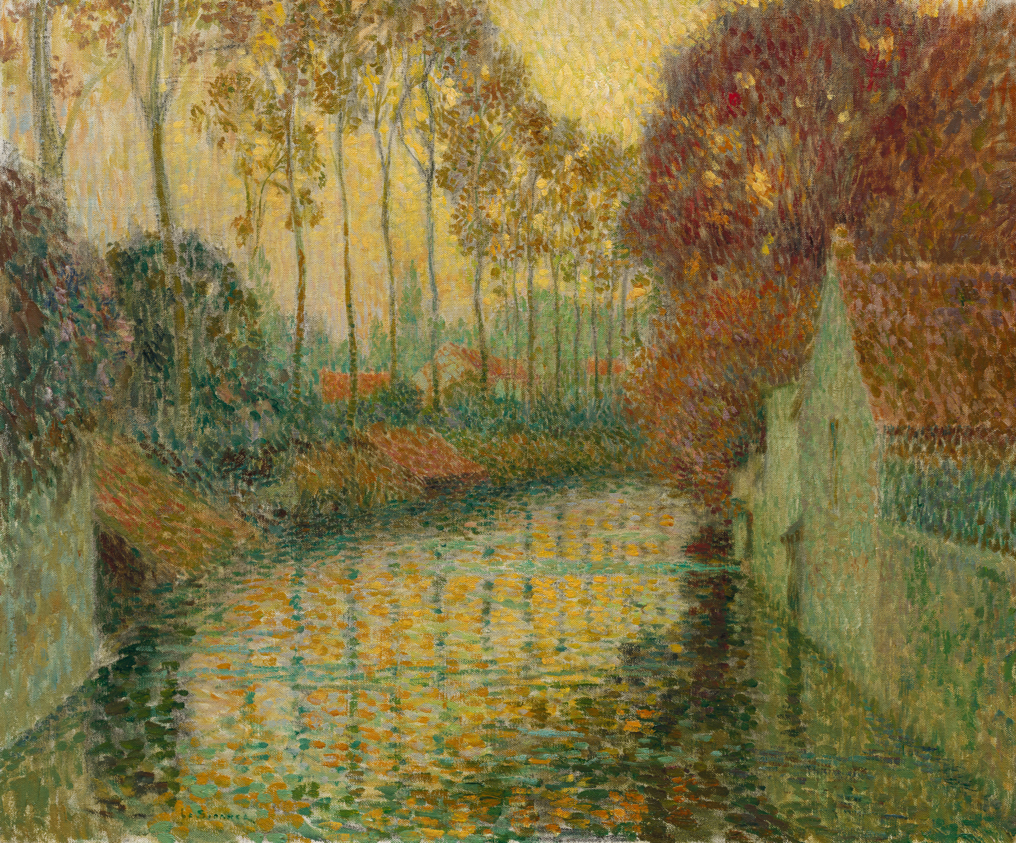 Canal in Autumn (Gisors)