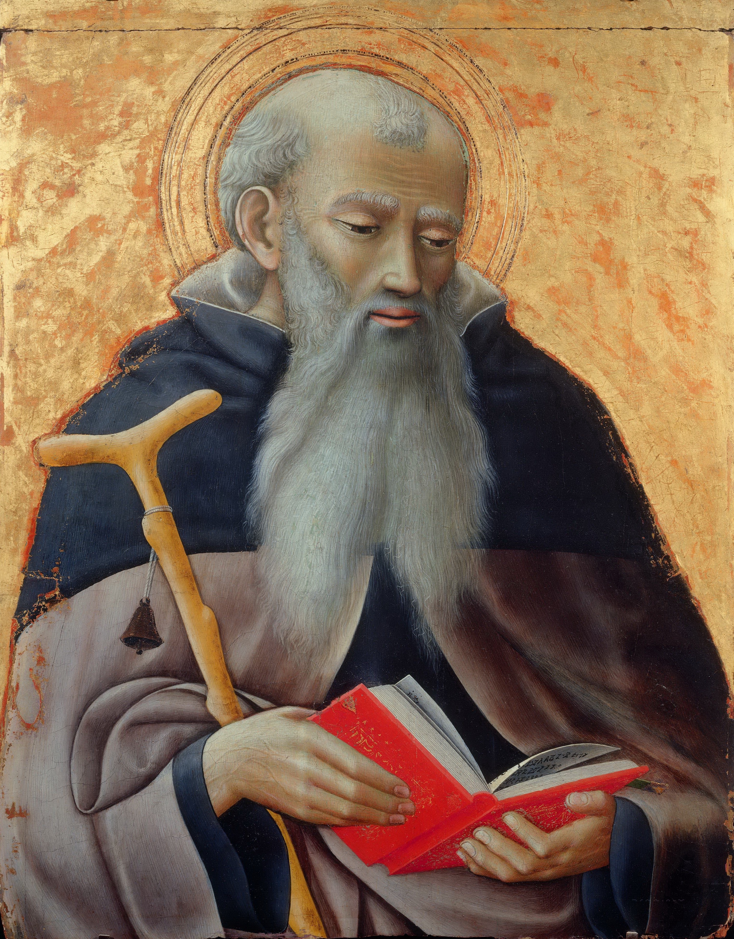 10 Osservanza Master. Saint Anthony. 1436, Louvre, Paris by Master of the Osservanza