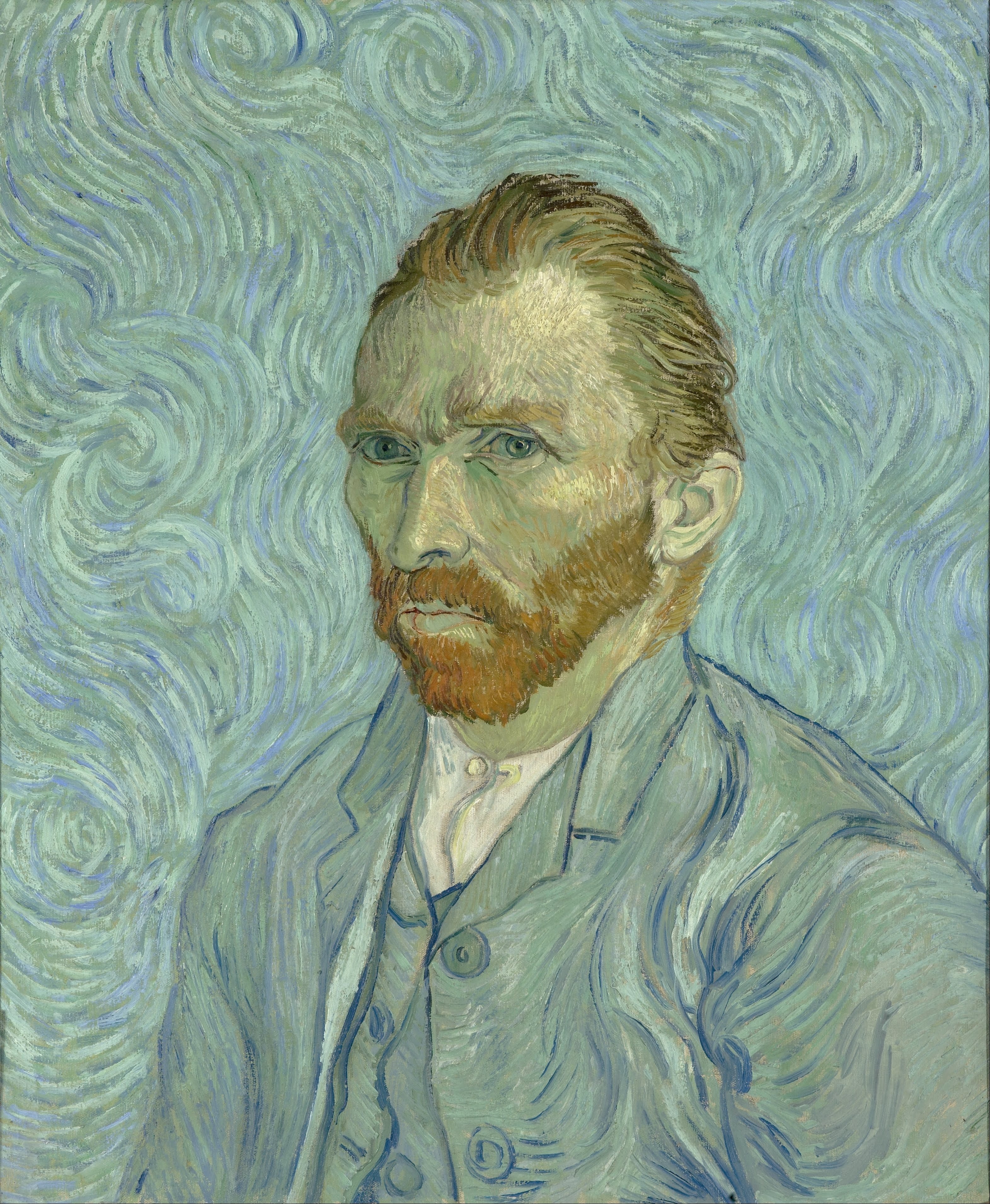 Self-portrait, 1889-09, by Vincent van Gogh