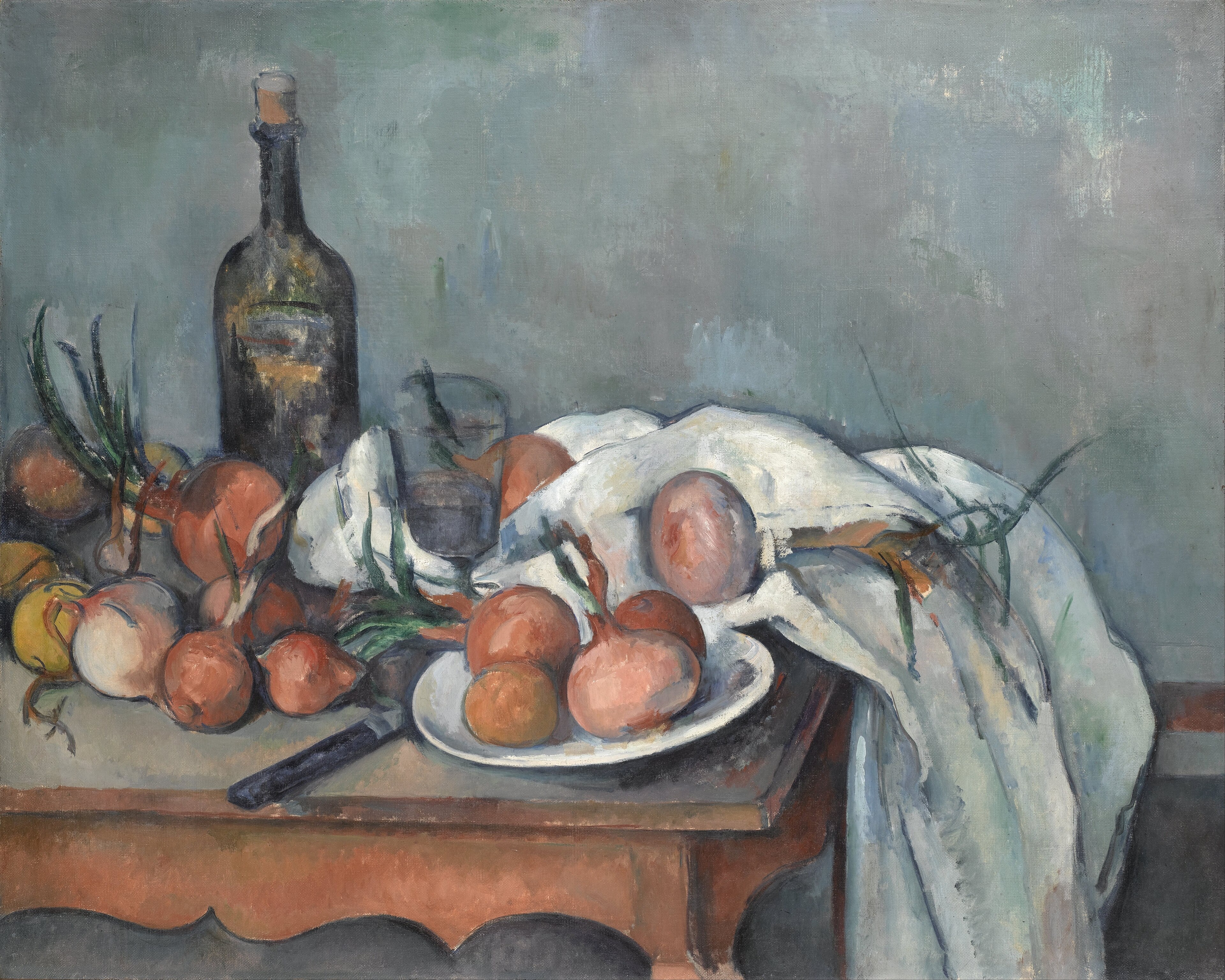Nature morte aux oignons by Paul Cézanne