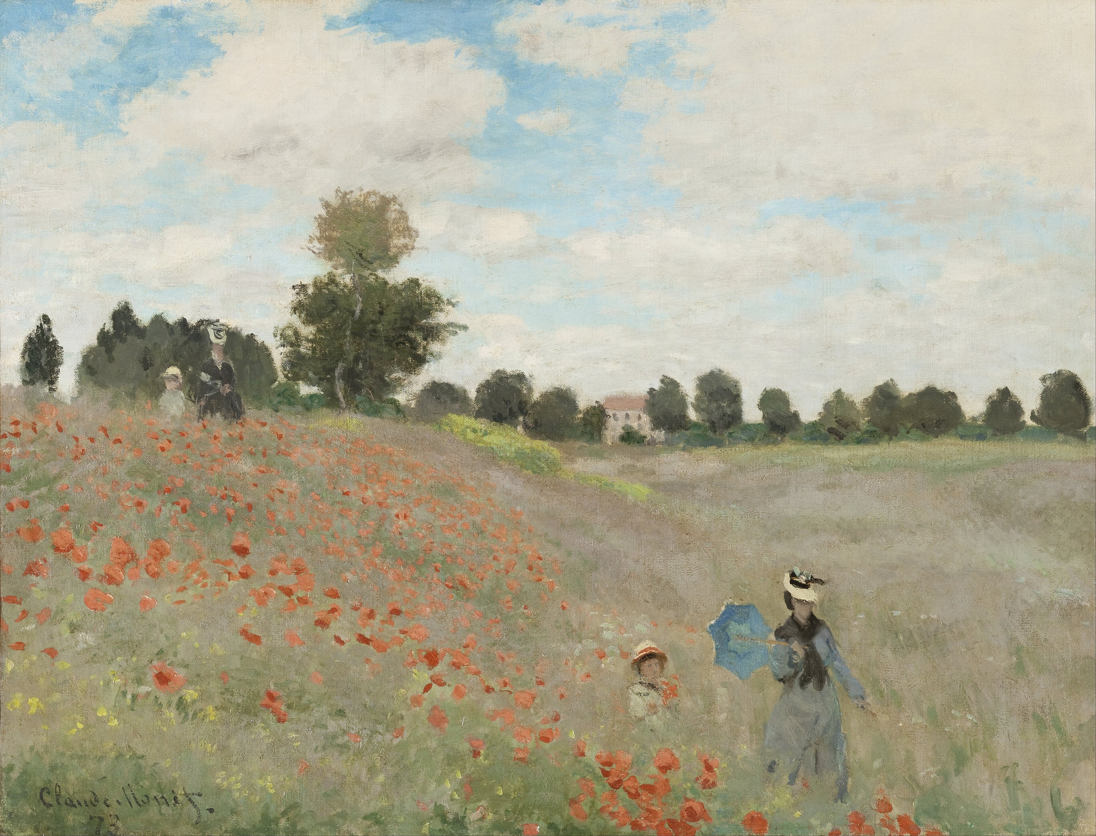 Wild Poppies Near Argenteuil by Claude Monet