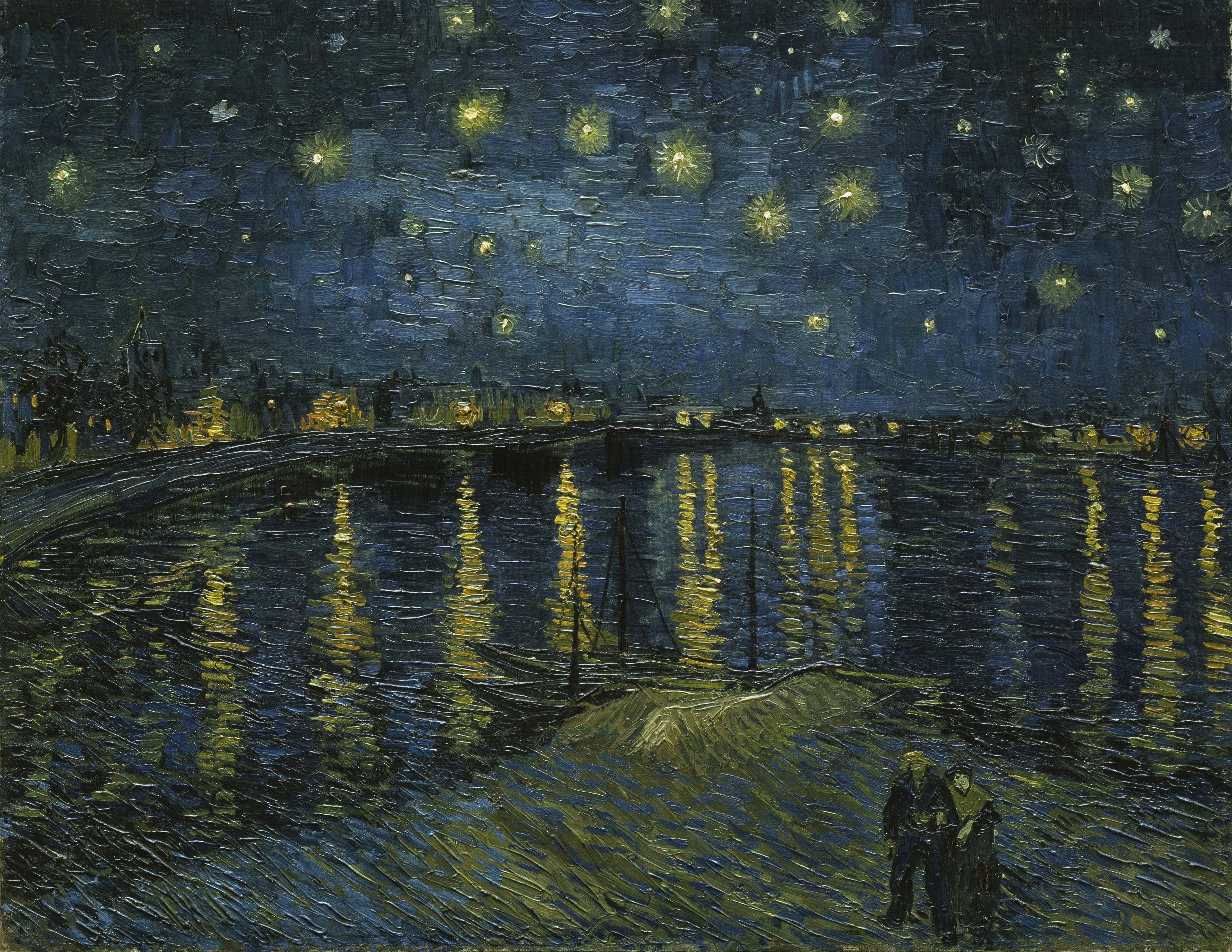 Starry Night Over the Rhone, 1887 1888, by Vincent van Gogh