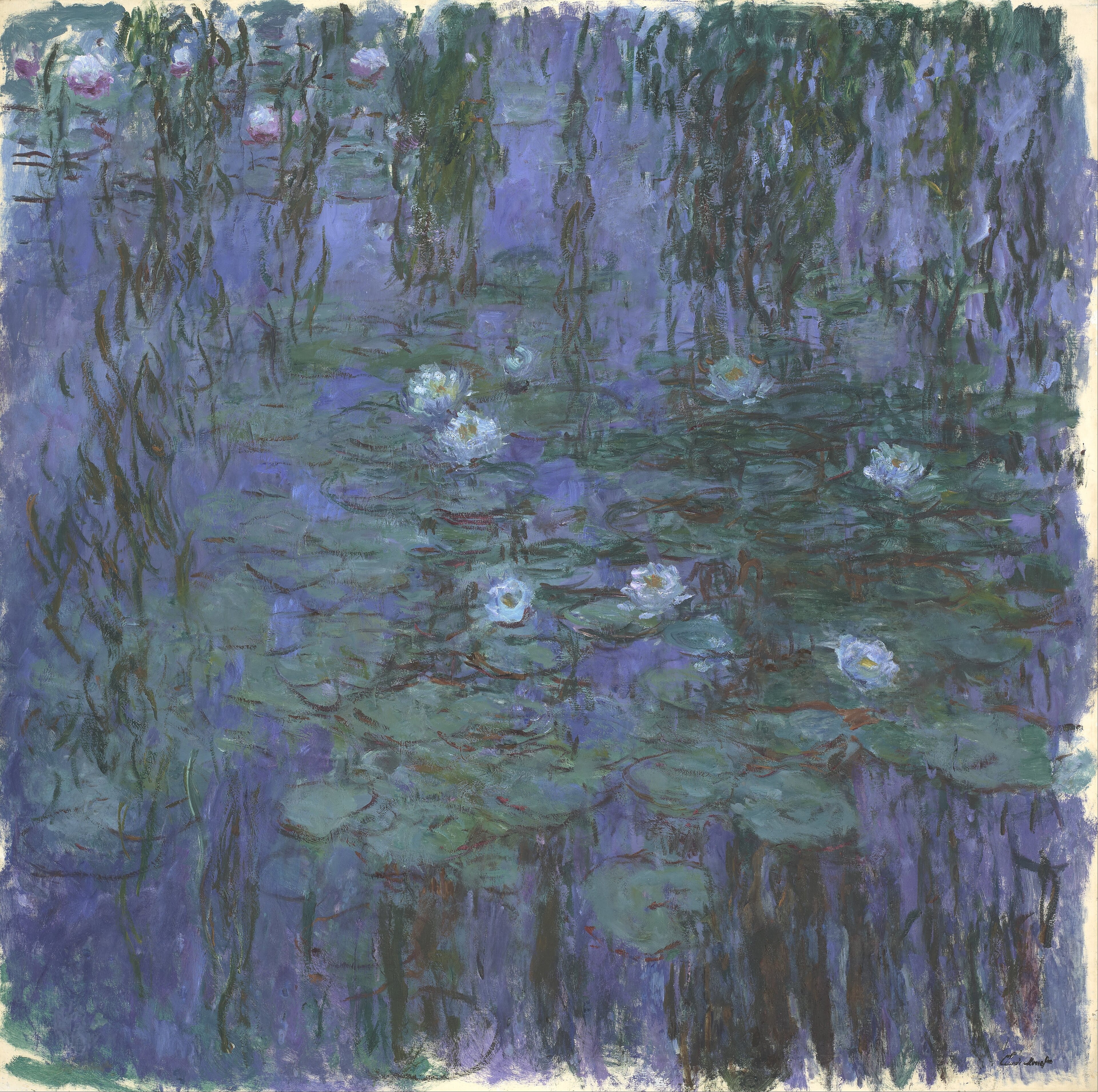 Nymphéas bleus by Claude Monet
