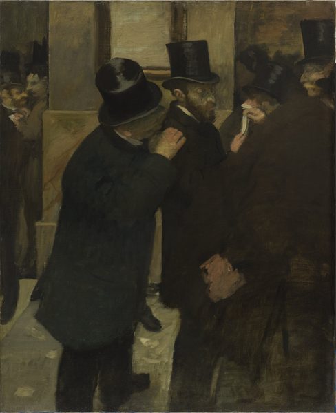 Portraits à la Bourse by Edgar Degas