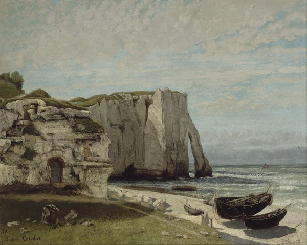 La falaise d'Etretat après l'orage by Gustave Courbet